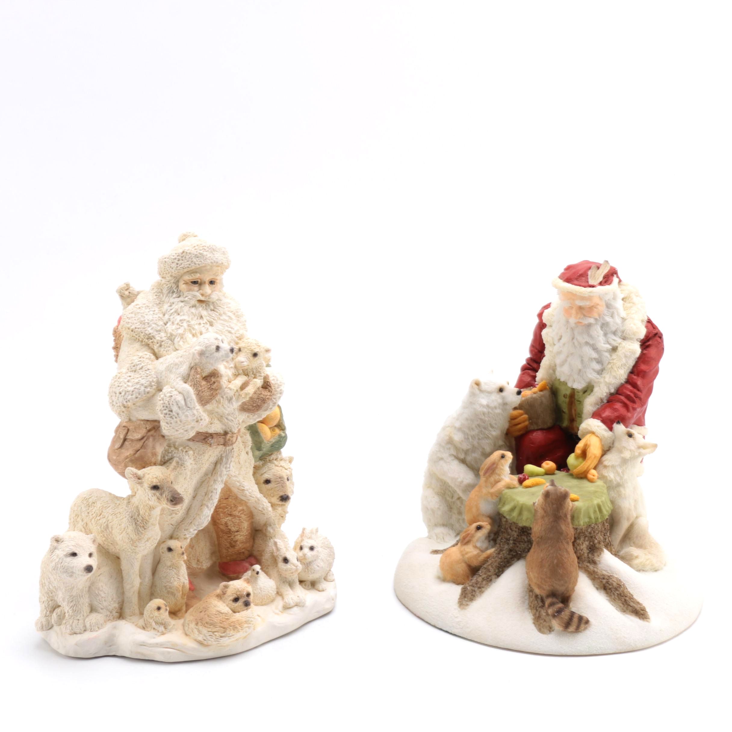 Limited Edition Arctic Santa Clause Figurines by Susan Bradford