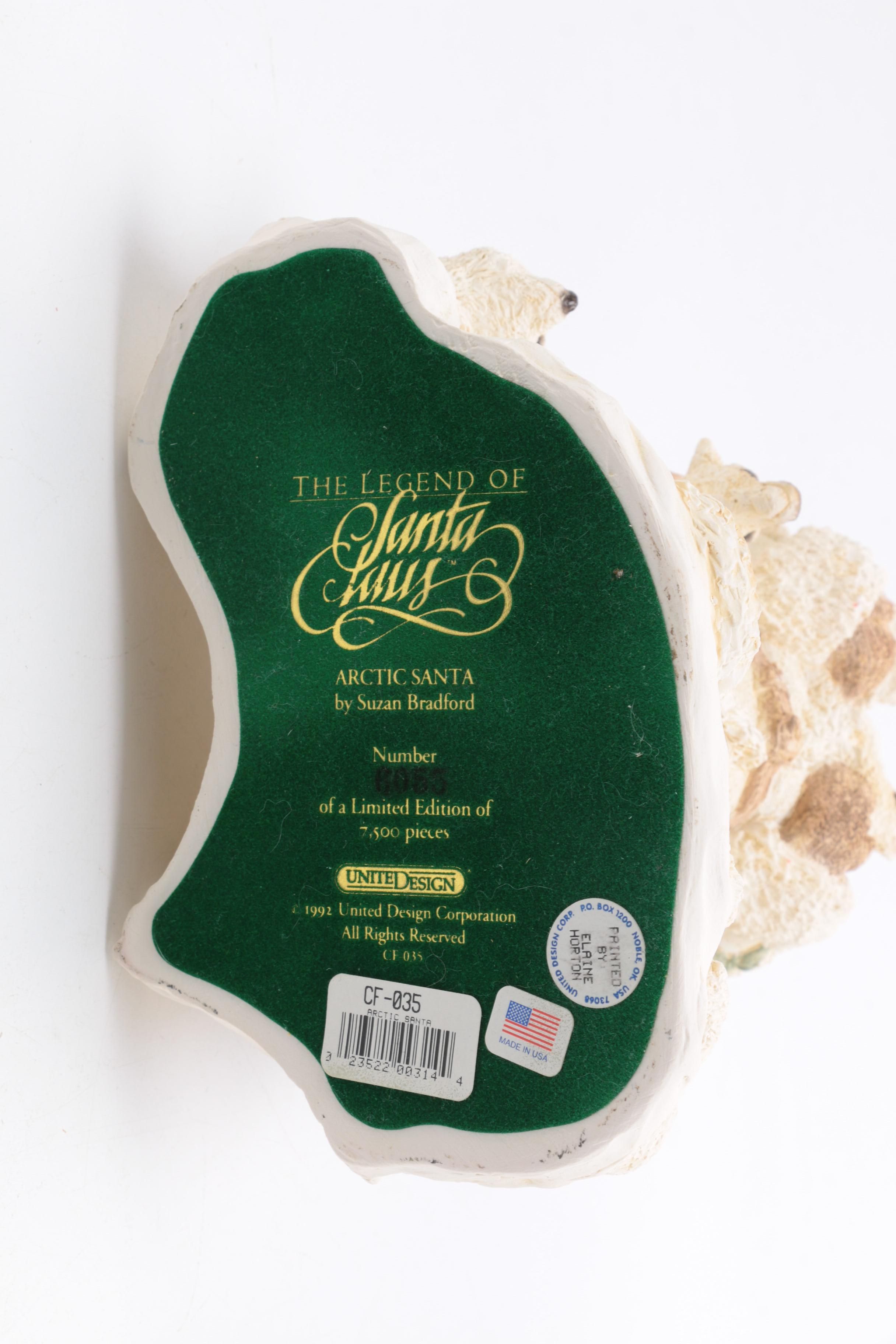 Limited Edition Arctic Santa Clause Figurines by Susan Bradford