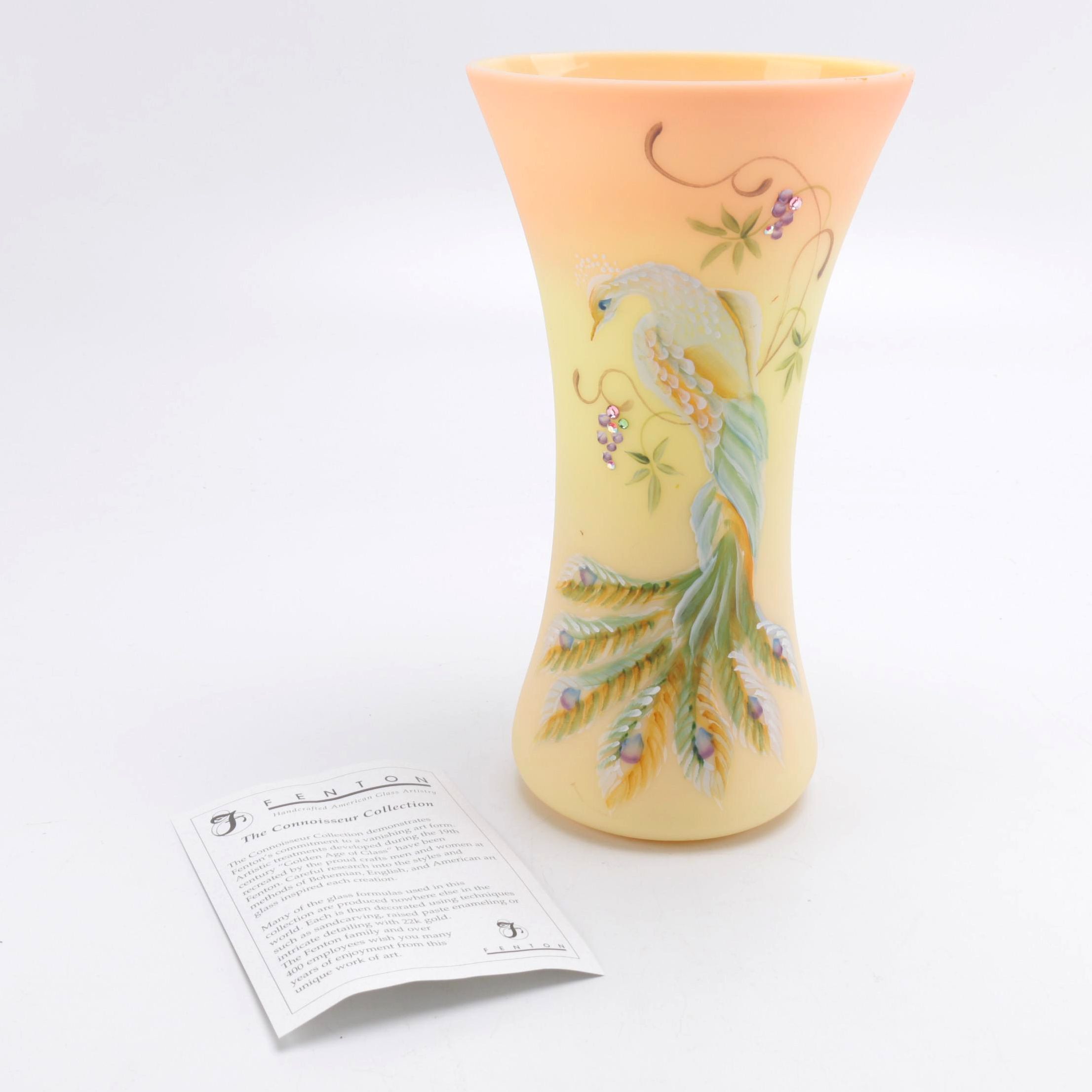 J.K. Spindler Limited Edition Fenton Glass Vase