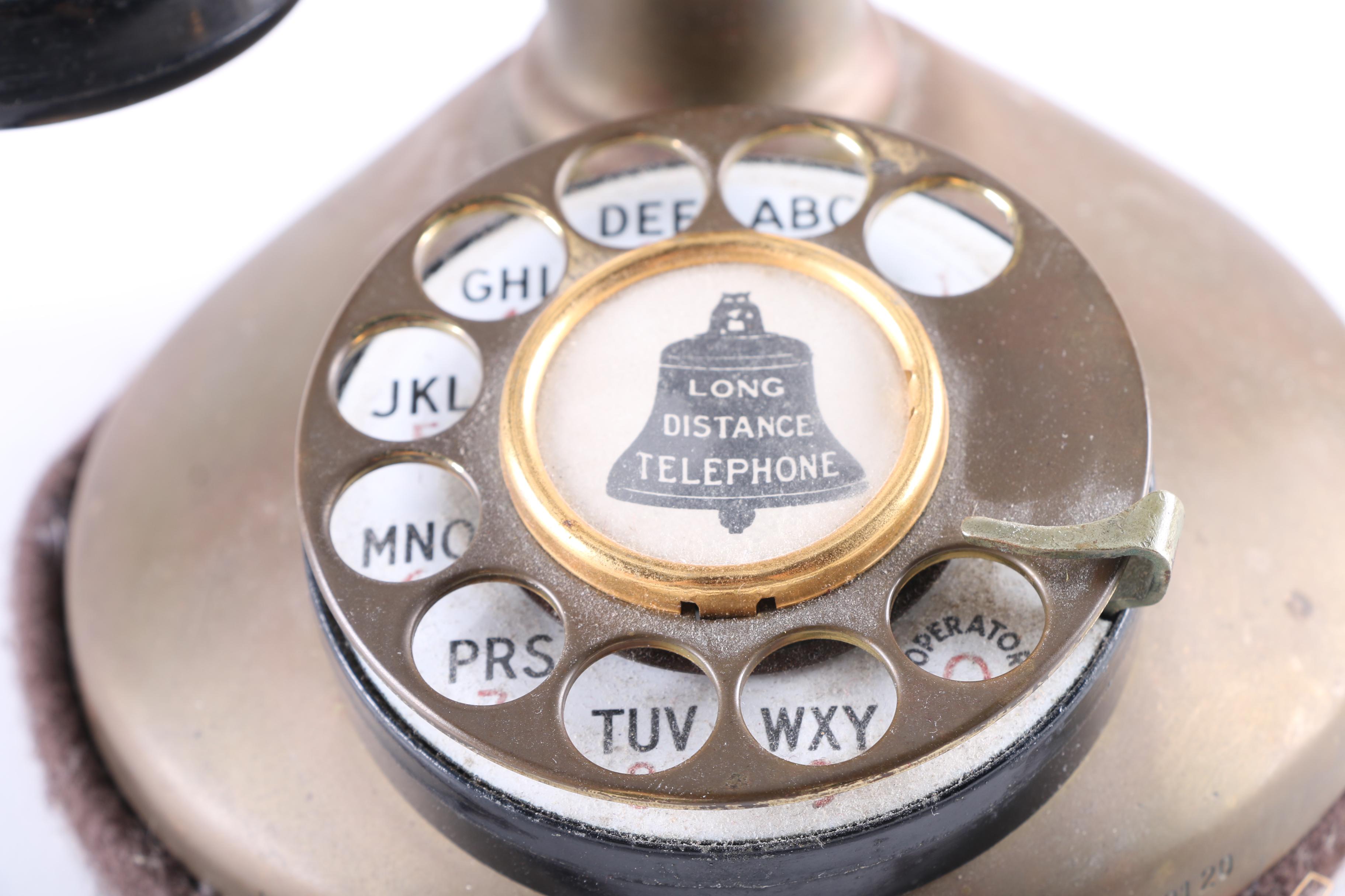Antique Long Distance Candlestick Telephone