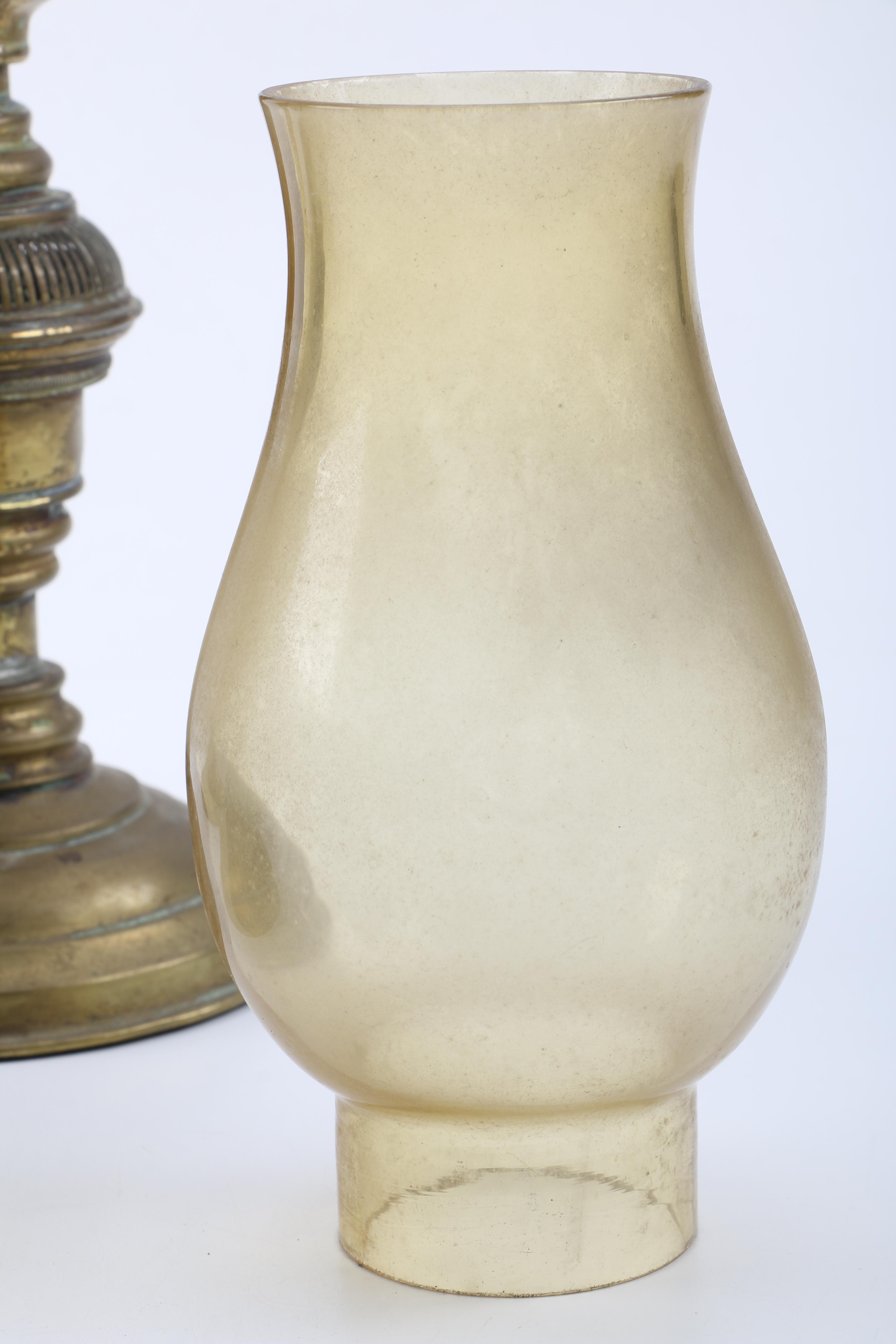 Collection of Brass Oil Lamps Candle Holders
