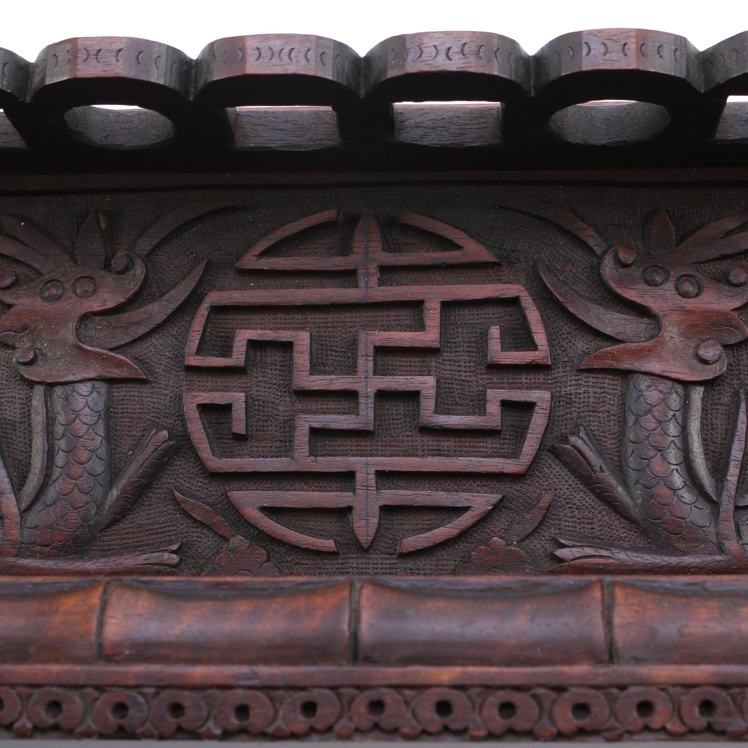 Chinese Inspired Dragon Shelf