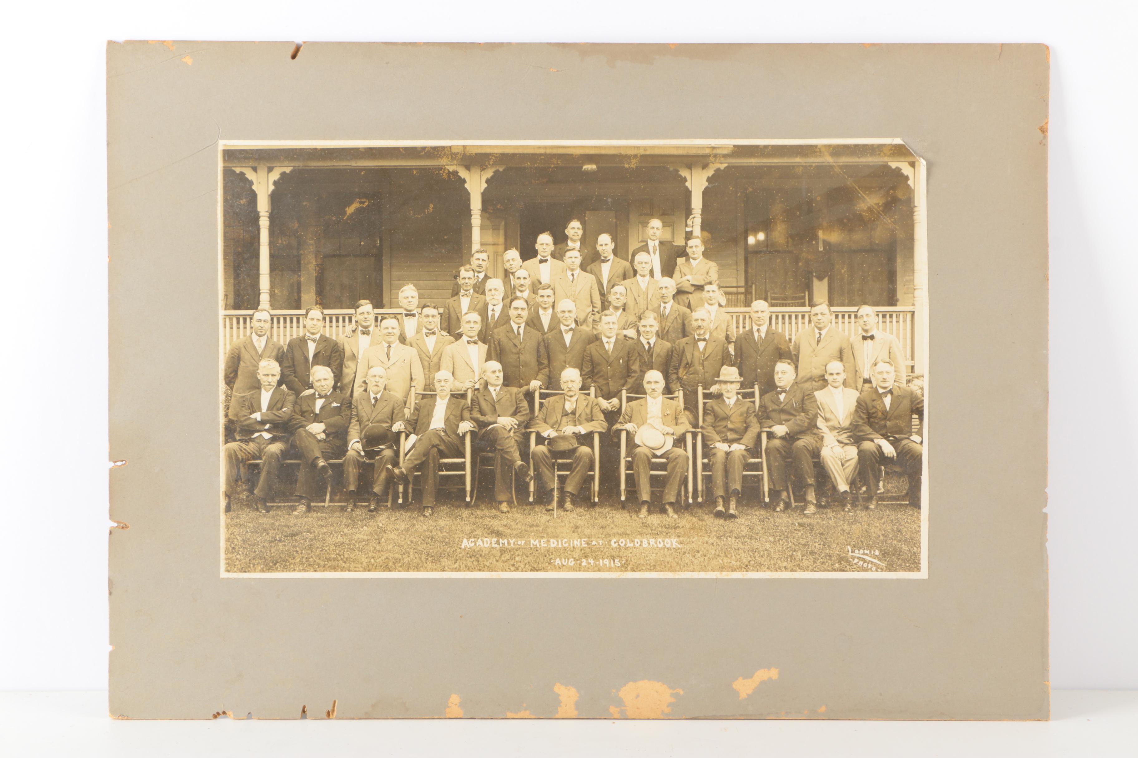 Silver Gelatin Process Photographs and Antique Crayon Portrait