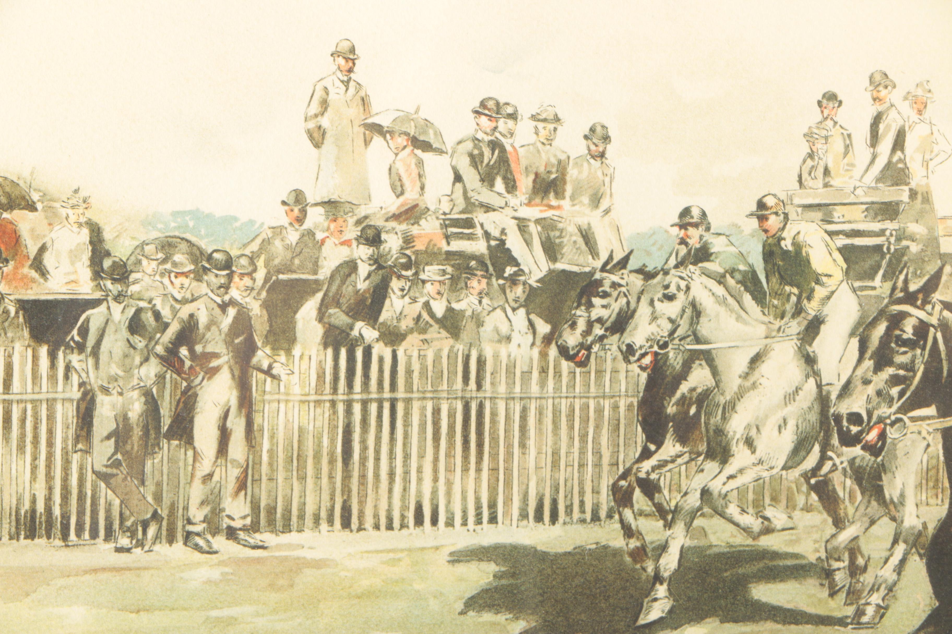 Two Heliotype Prints Of Polo Matches after W.S. Vanderbilt Allen