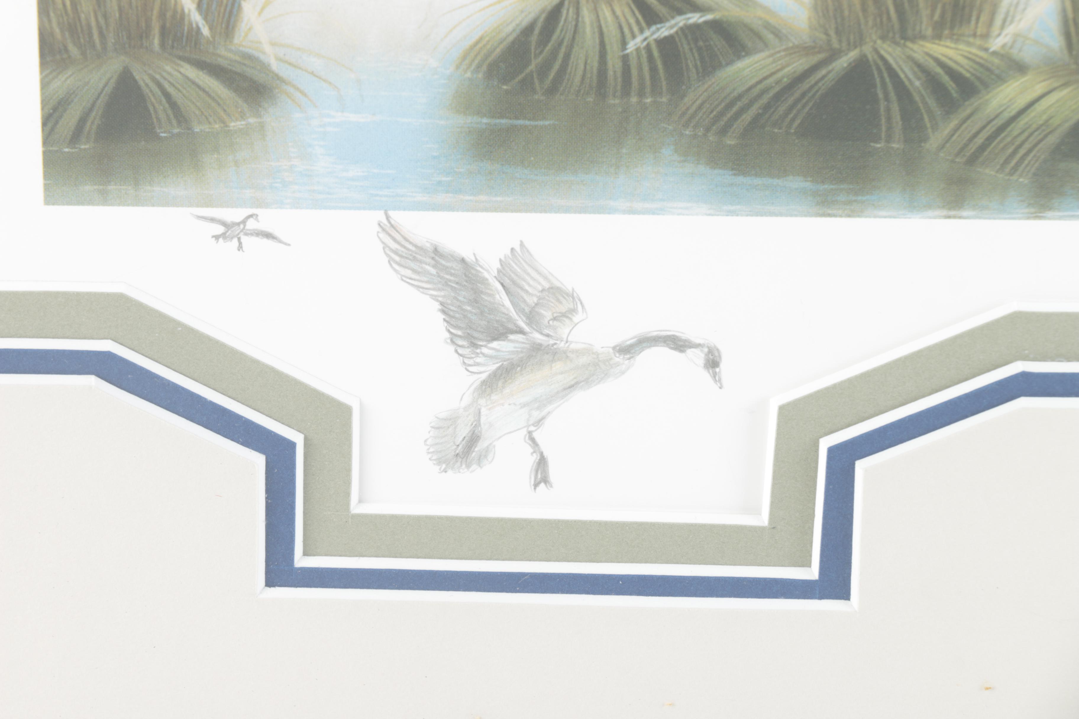 Jude Brunet Limited Edition Offset Lithograph "Mallards"