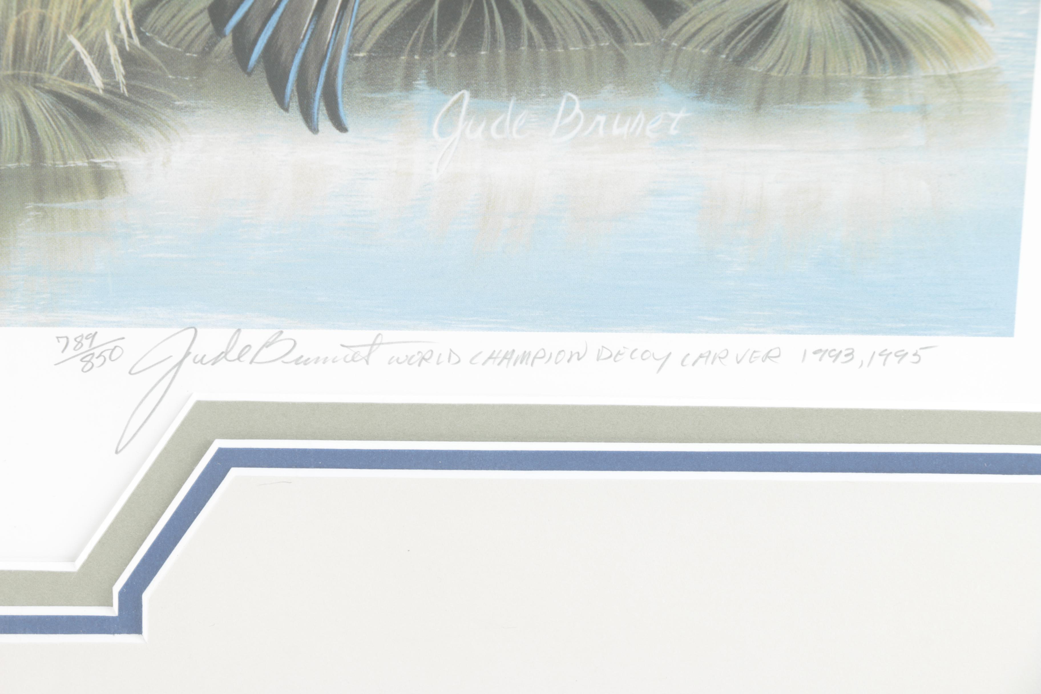 Jude Brunet Limited Edition Offset Lithograph "Mallards"