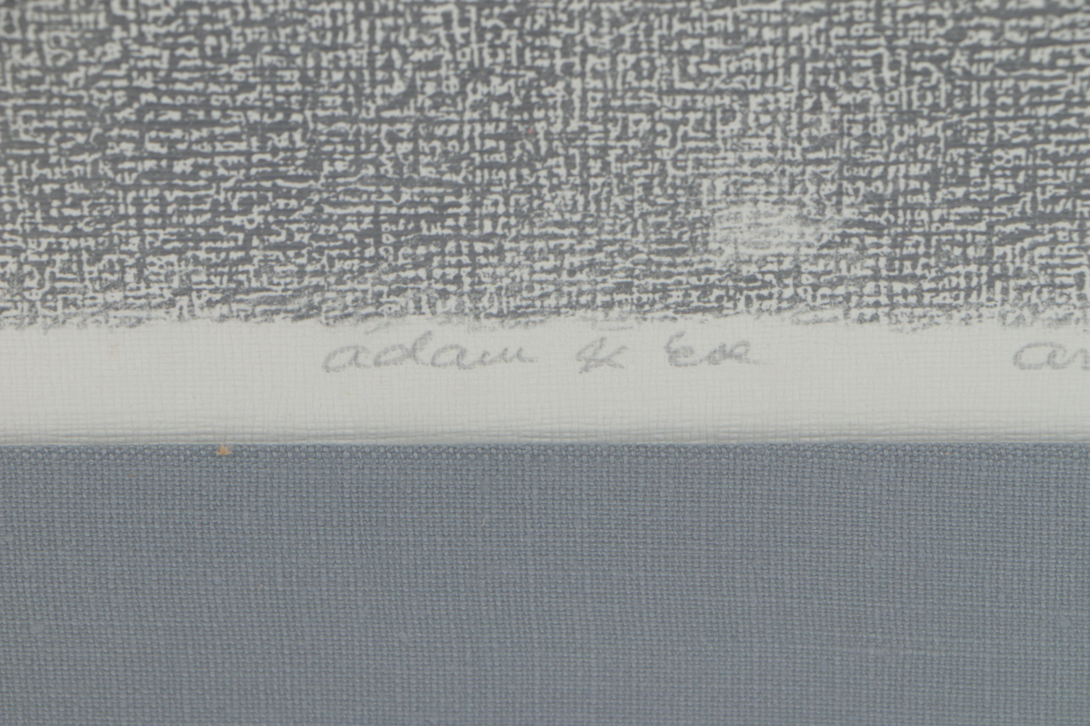 Arthur Berman Lithograph on Paper After Frank Eugene "Adam and Eve"