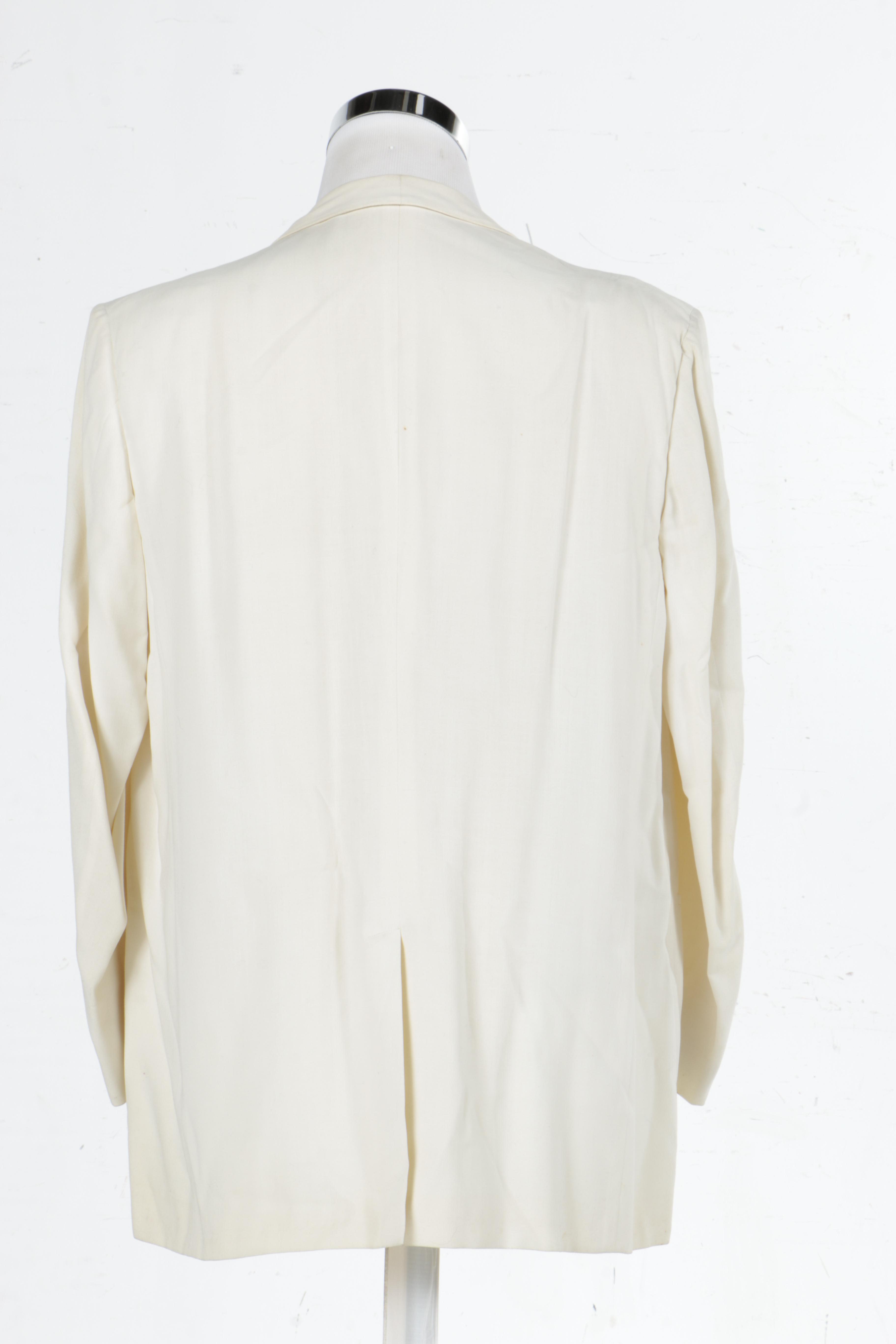 The Hecht Co. White Suit Jacket
