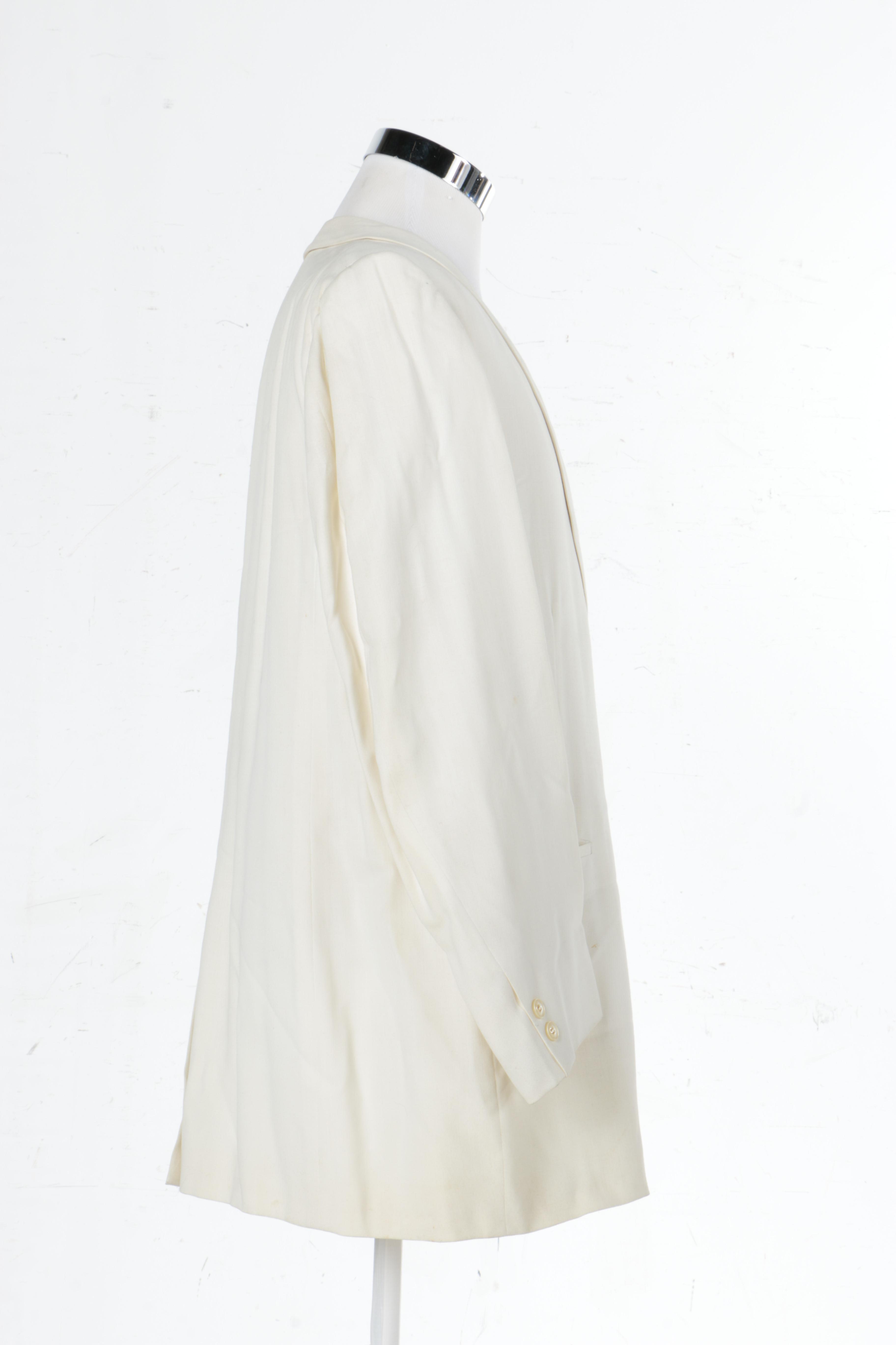 The Hecht Co. White Suit Jacket