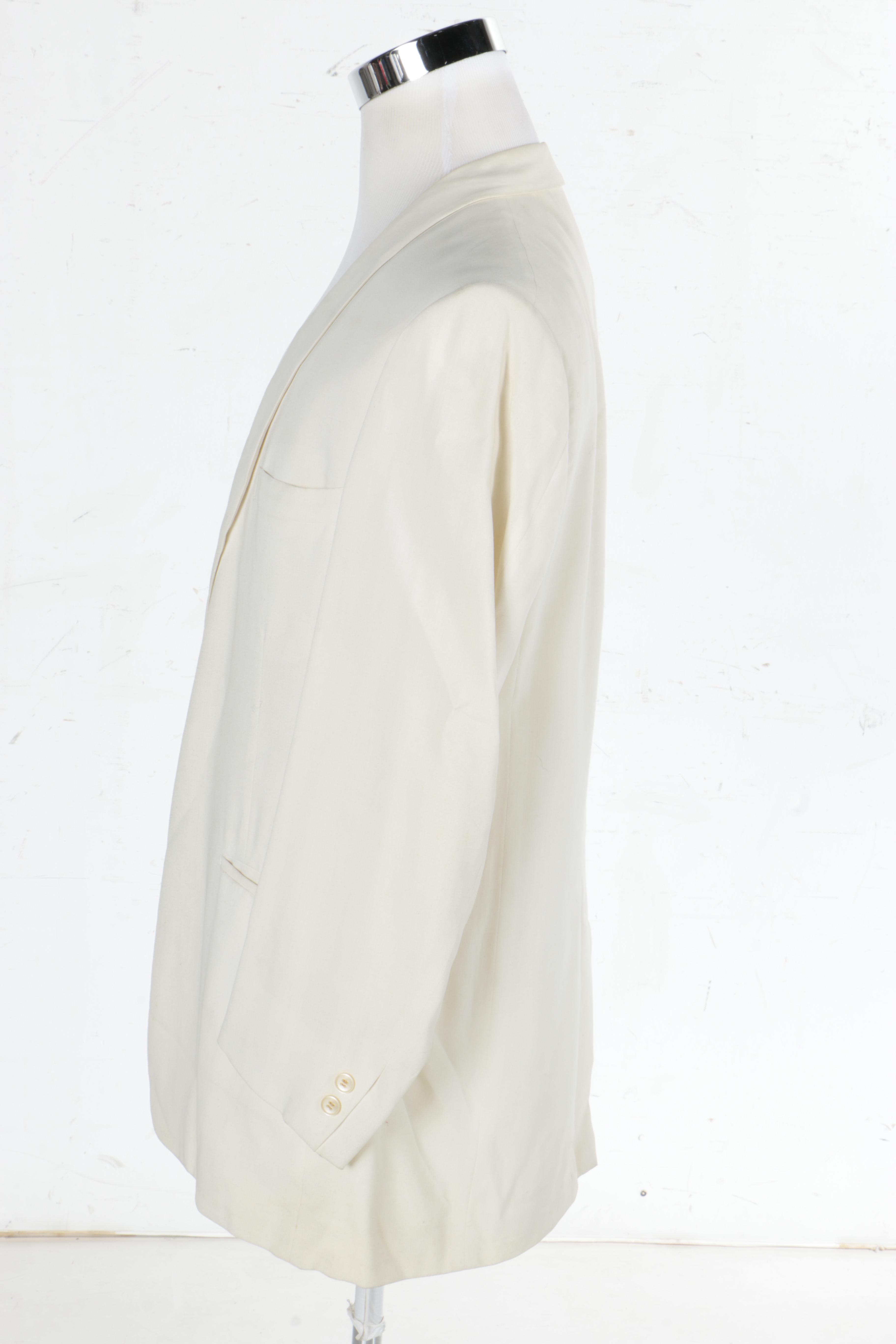 The Hecht Co. White Suit Jacket