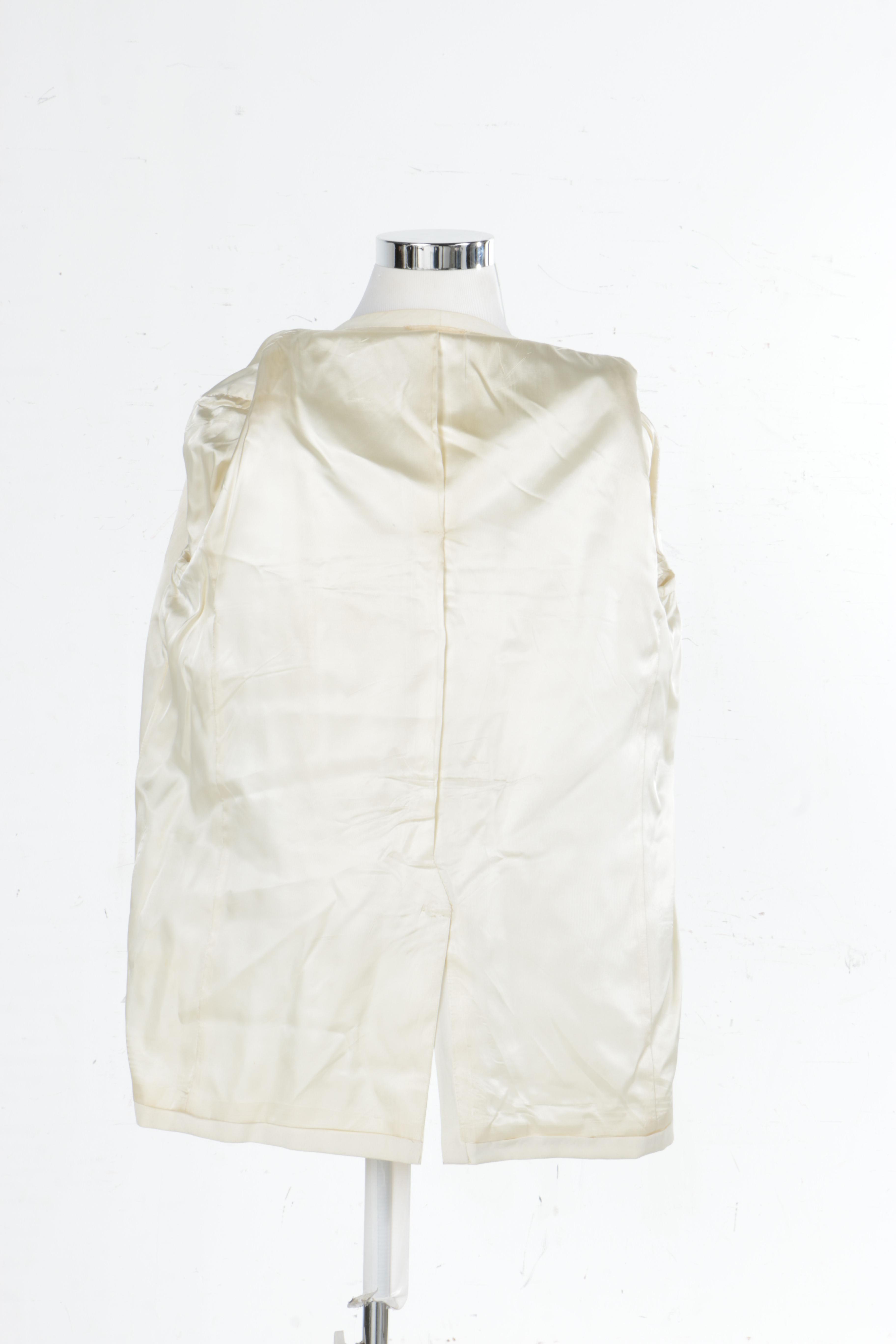The Hecht Co. White Suit Jacket