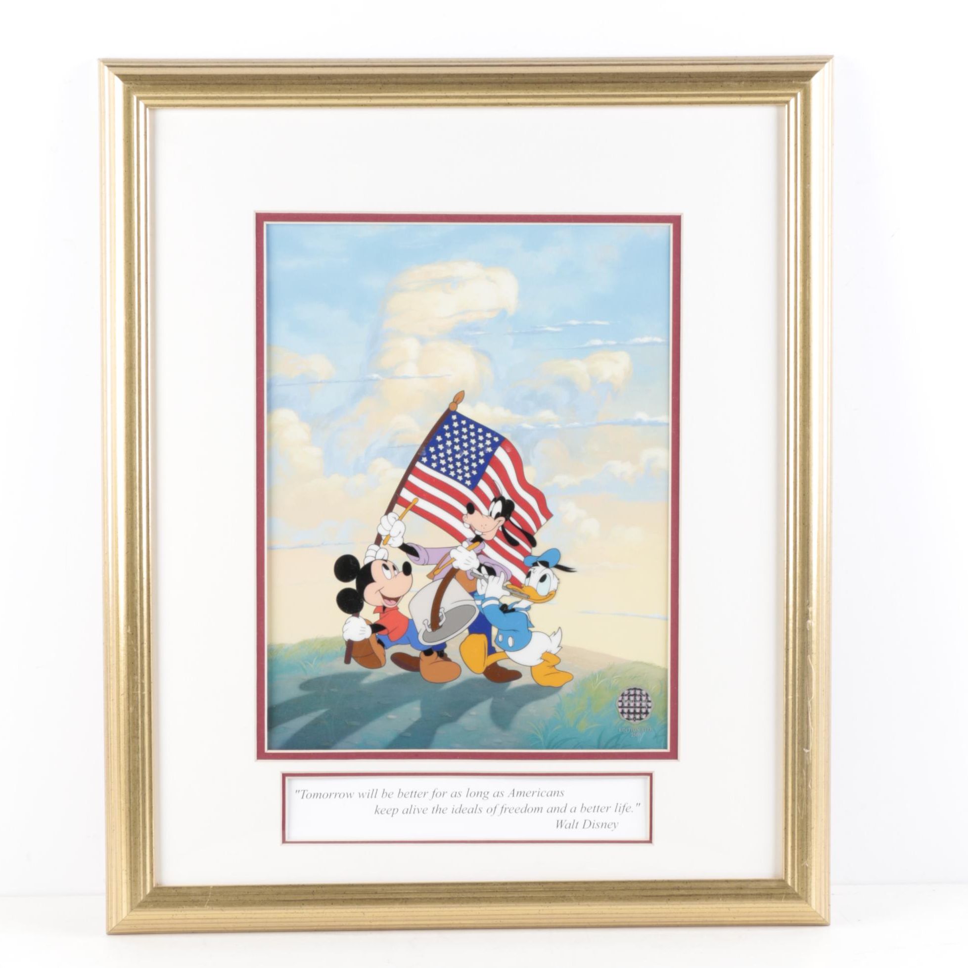 Walt Disney 2002 Limited Edition Sericel "Spirit of America"