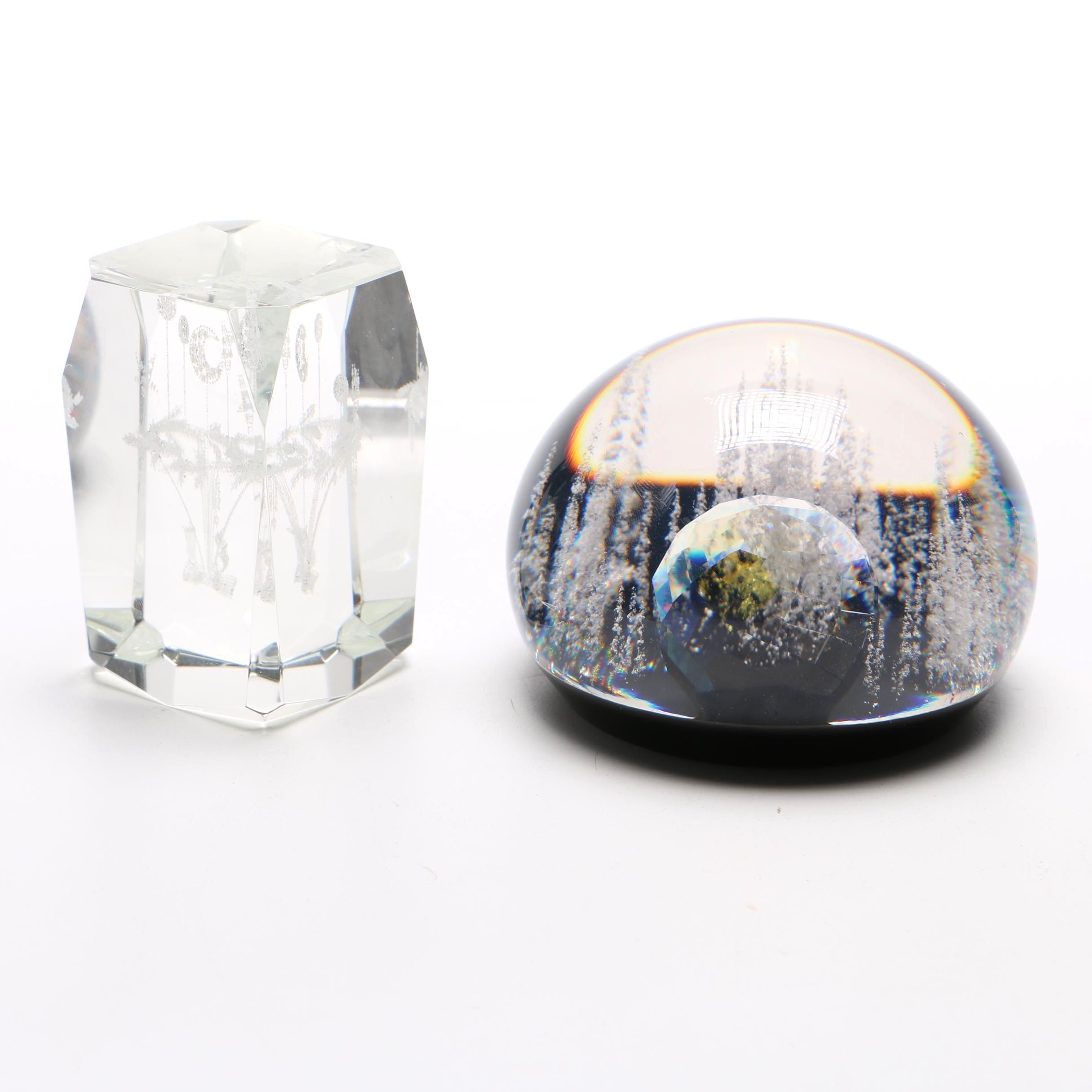 Acrylic and Glass Paperweights