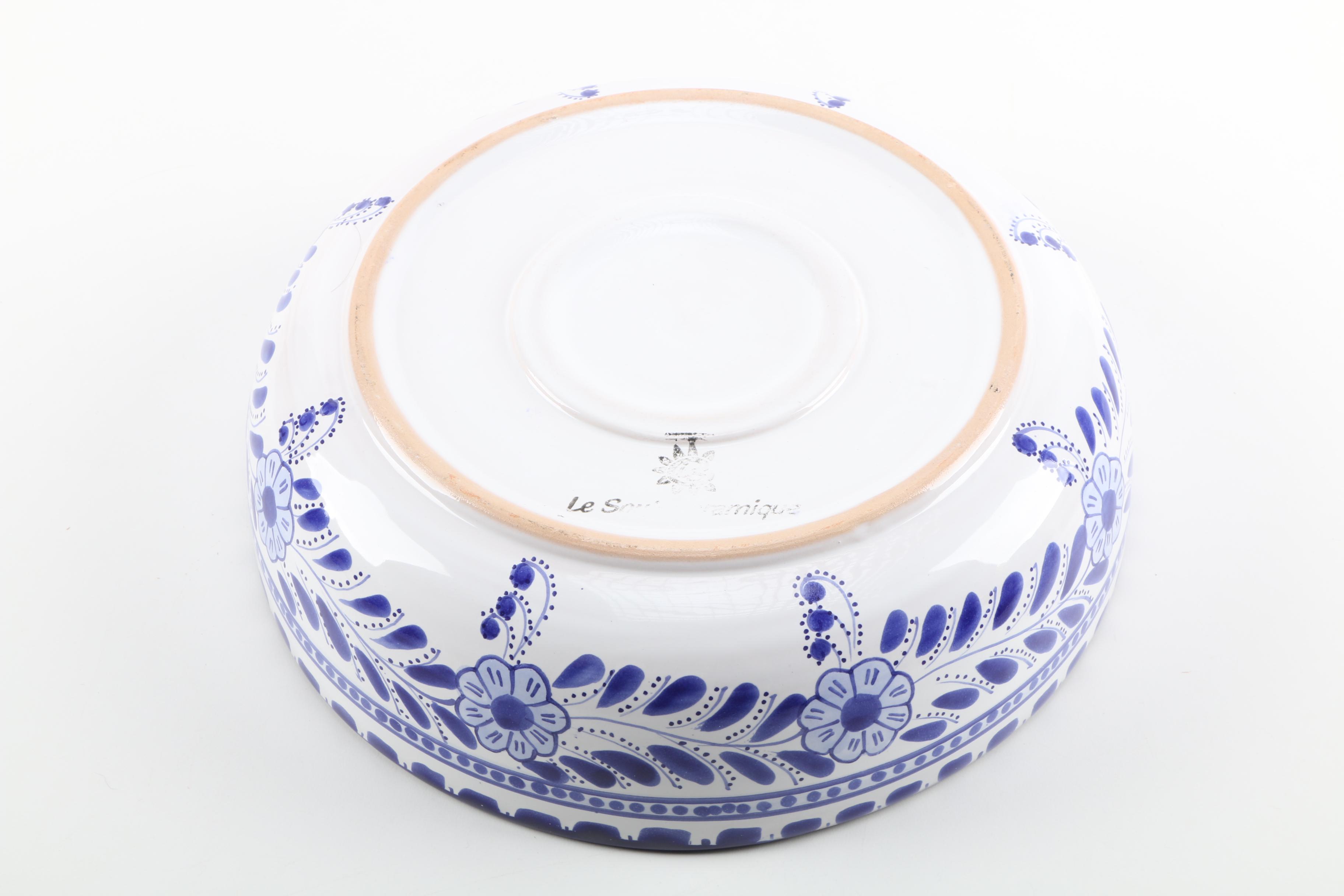 Hand-Painted European Faience Ceramics Including Delft