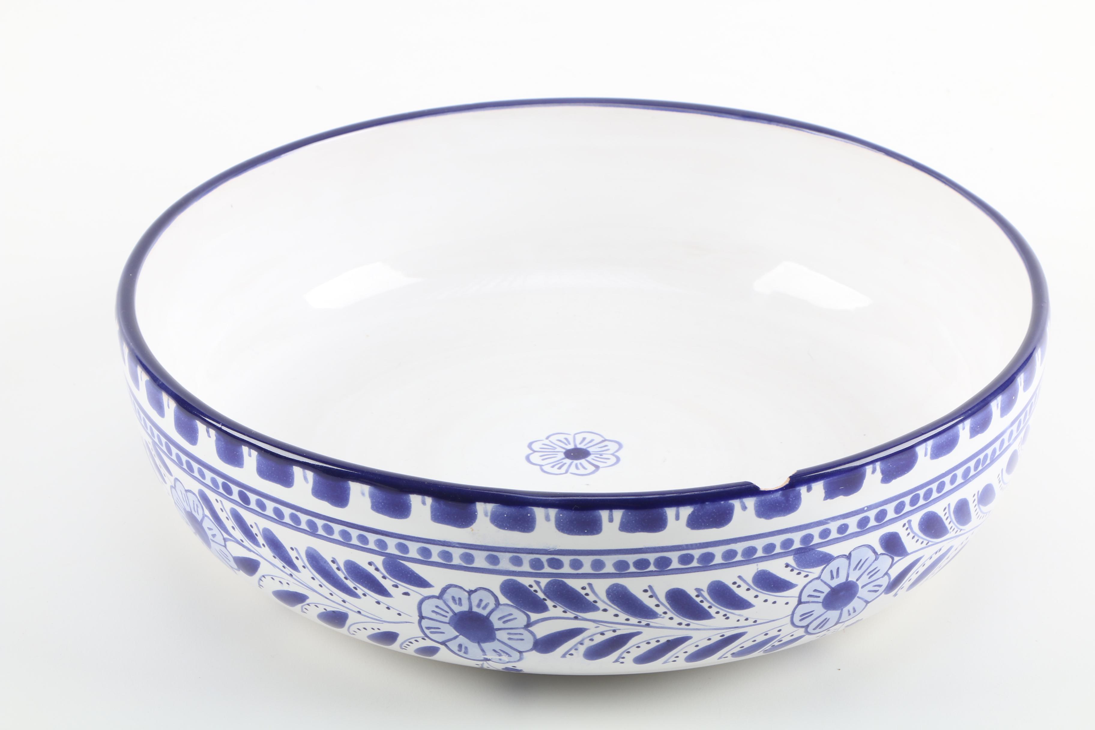 Hand-Painted European Faience Ceramics Including Delft