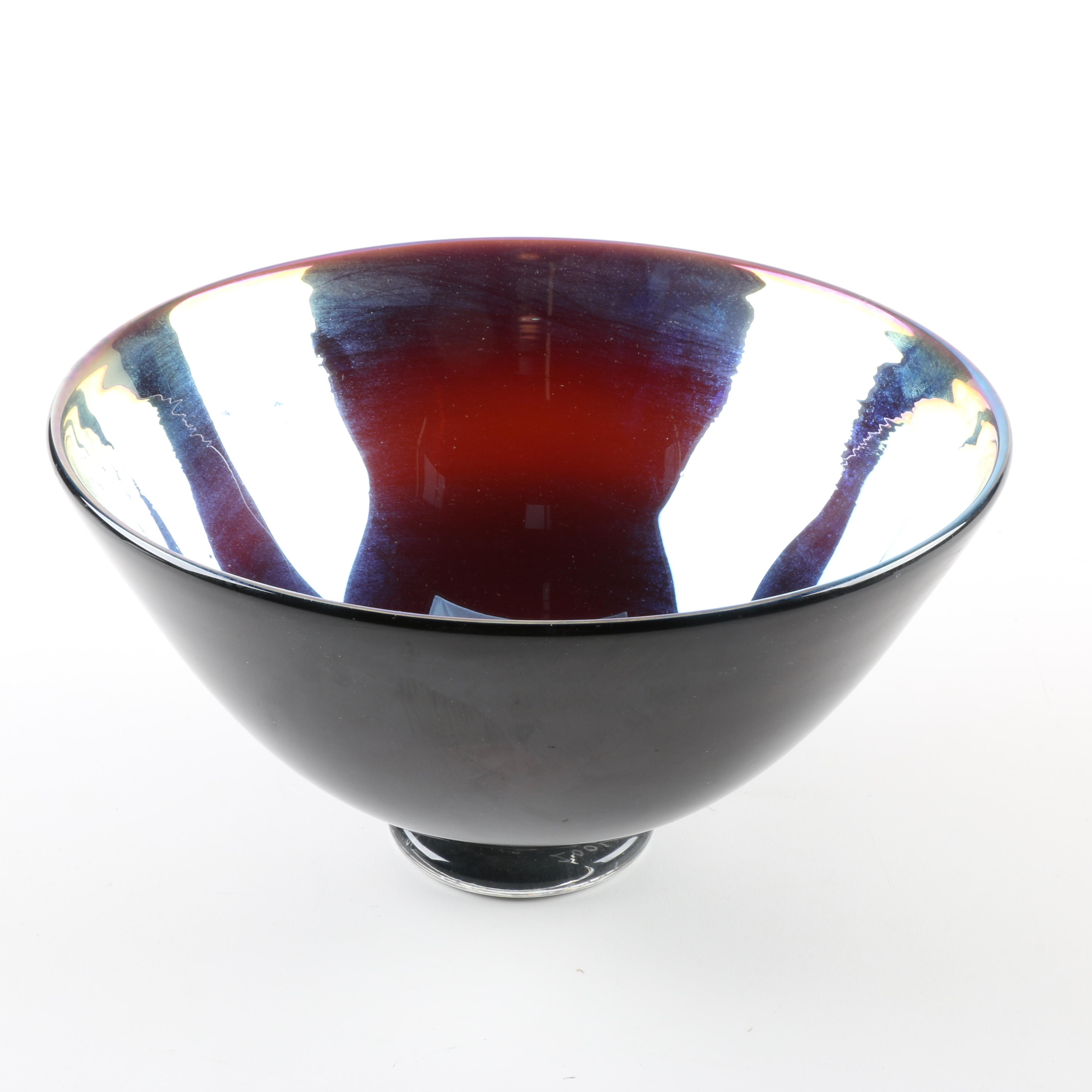 Art Glass Bowls and a Plate Including Corradetti