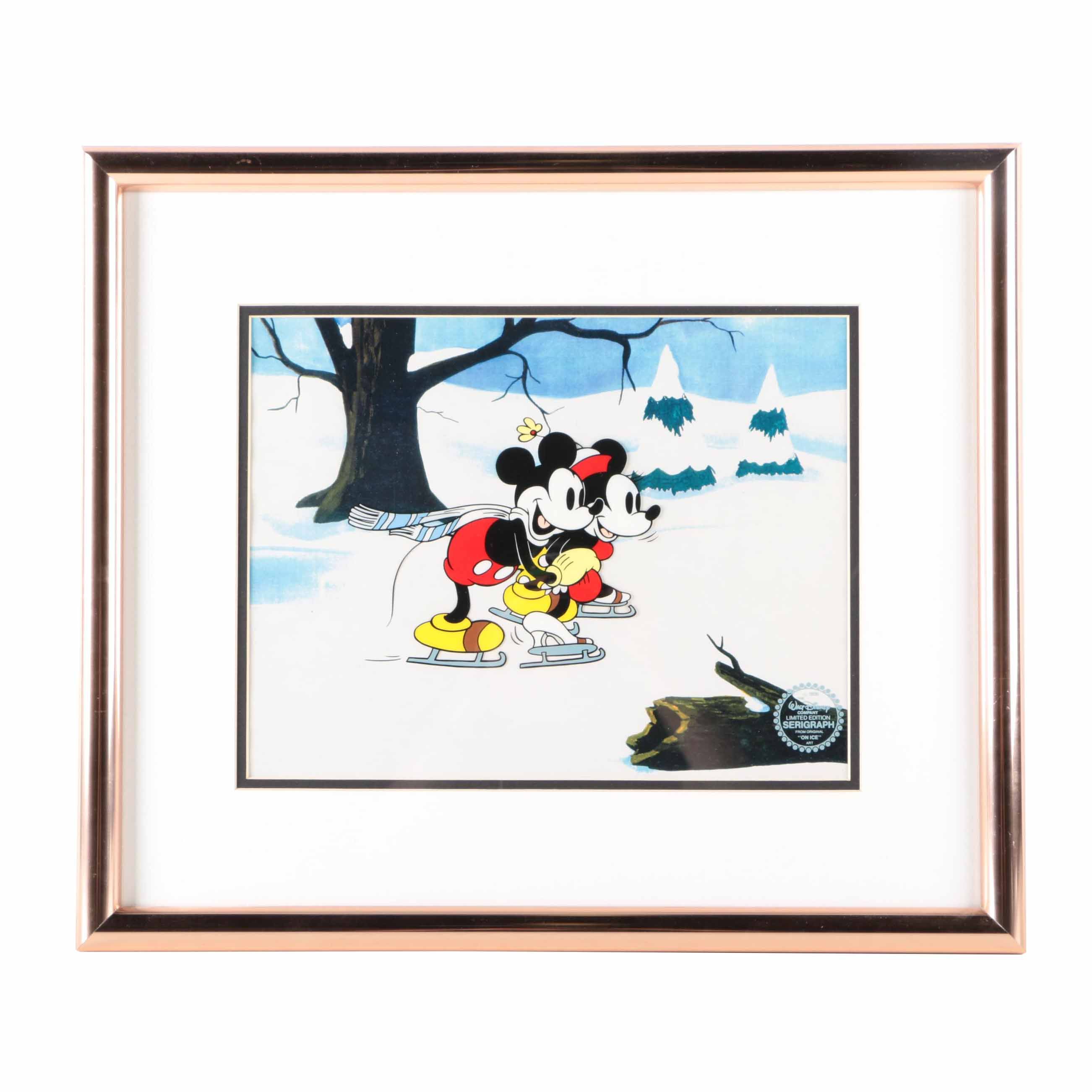 The Walt Disney Company Sericel "Mickey on Ice"