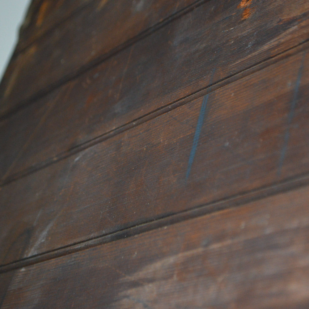 Tall Vintage Gold Tone Wall Mirror