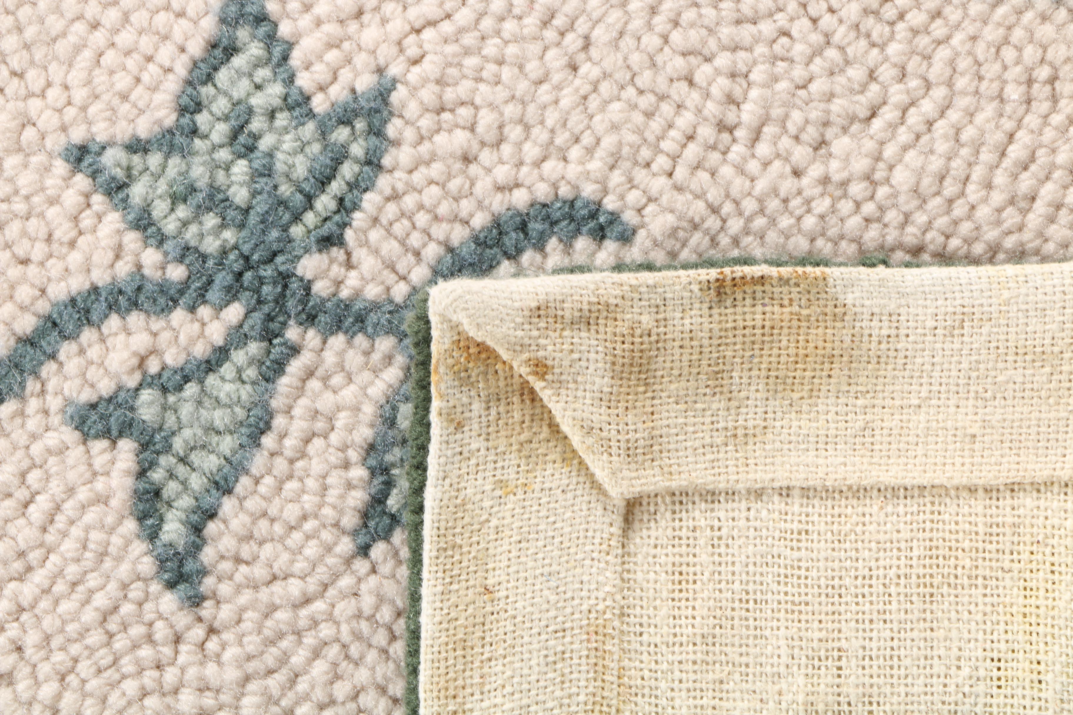 Hooked Foliate Area Rug