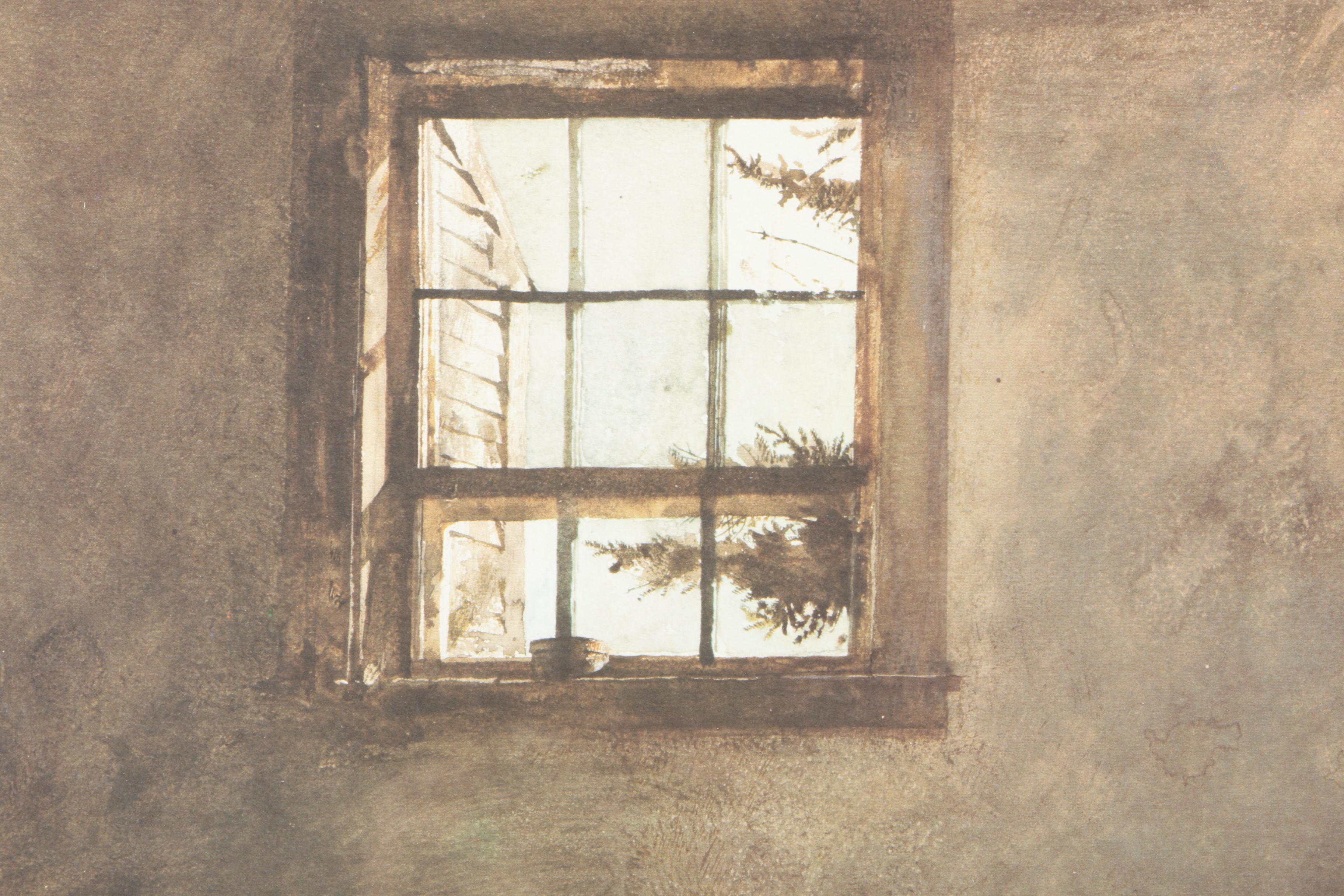 Offset Lithograph After Andrew Wyeth's Painting "Master Bedroom"