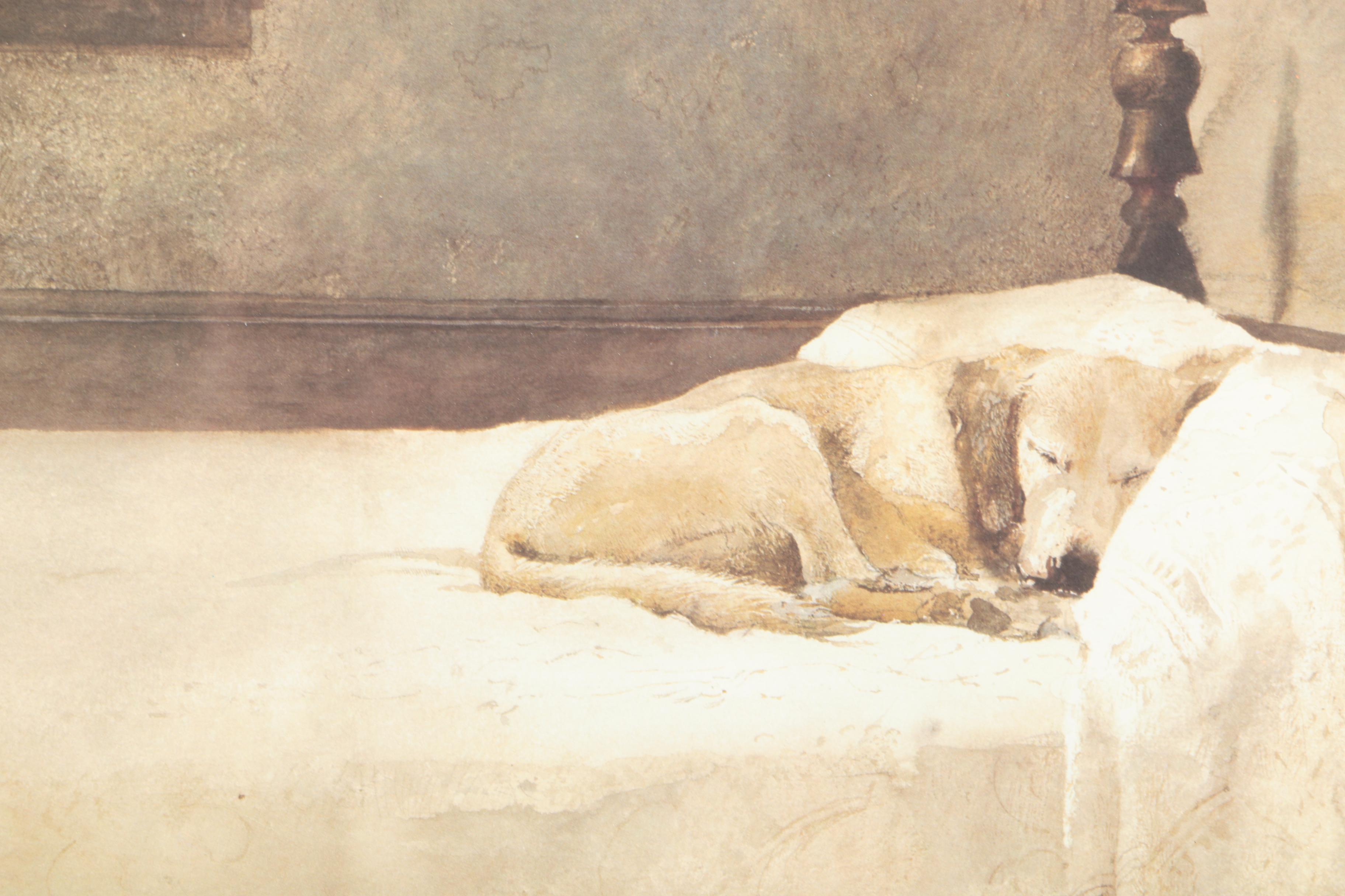 Offset Lithograph After Andrew Wyeth's Painting "Master Bedroom"