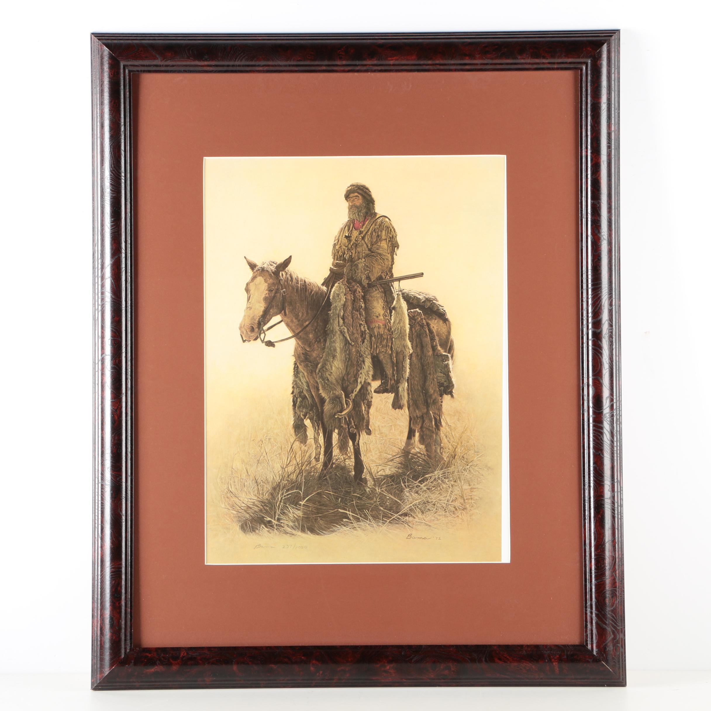 James Bama Limited Edition Offset Lithograph "Timber Jack Joe"