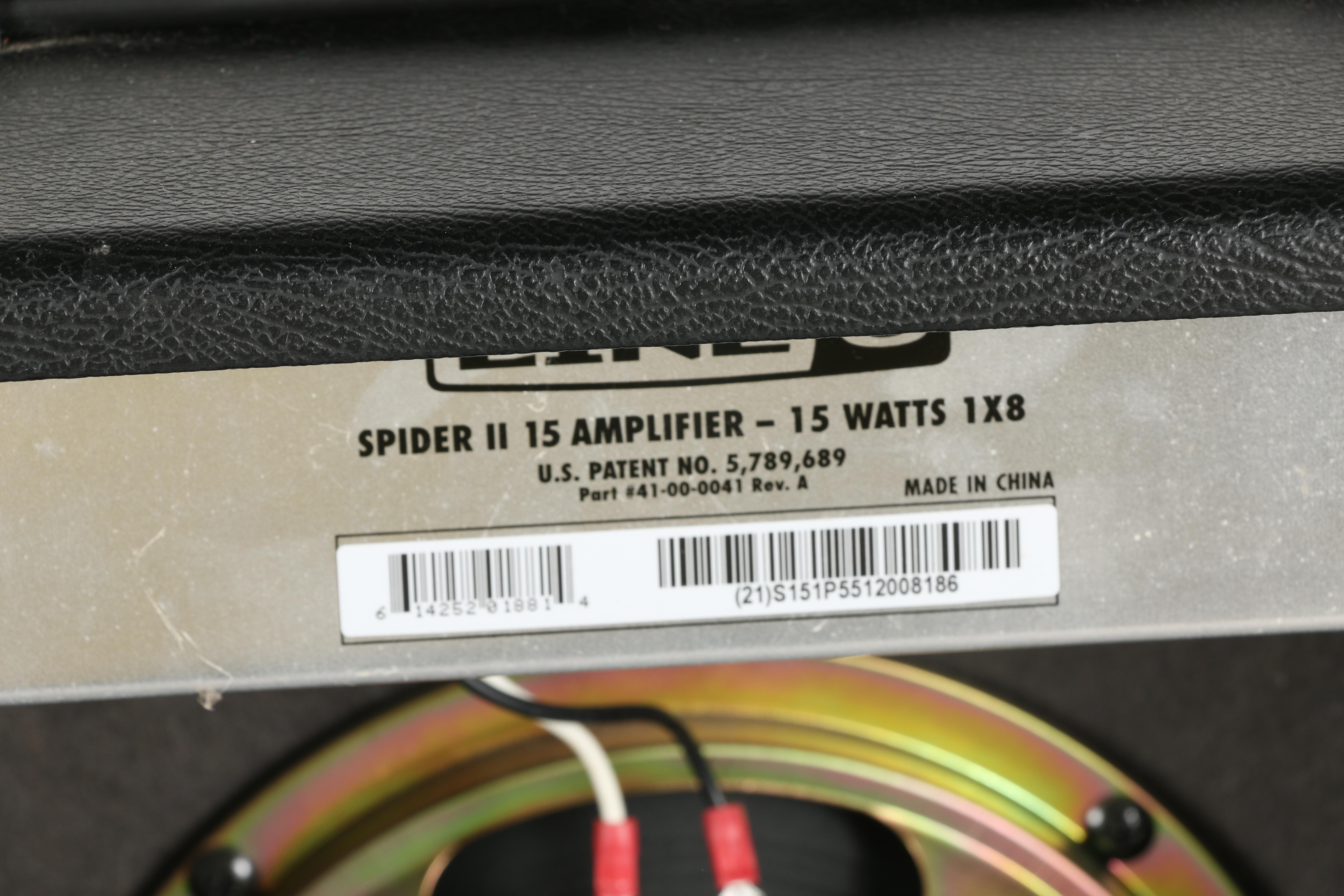 Line 6 Spider II 15 Watt Guitar Combo Amplifier