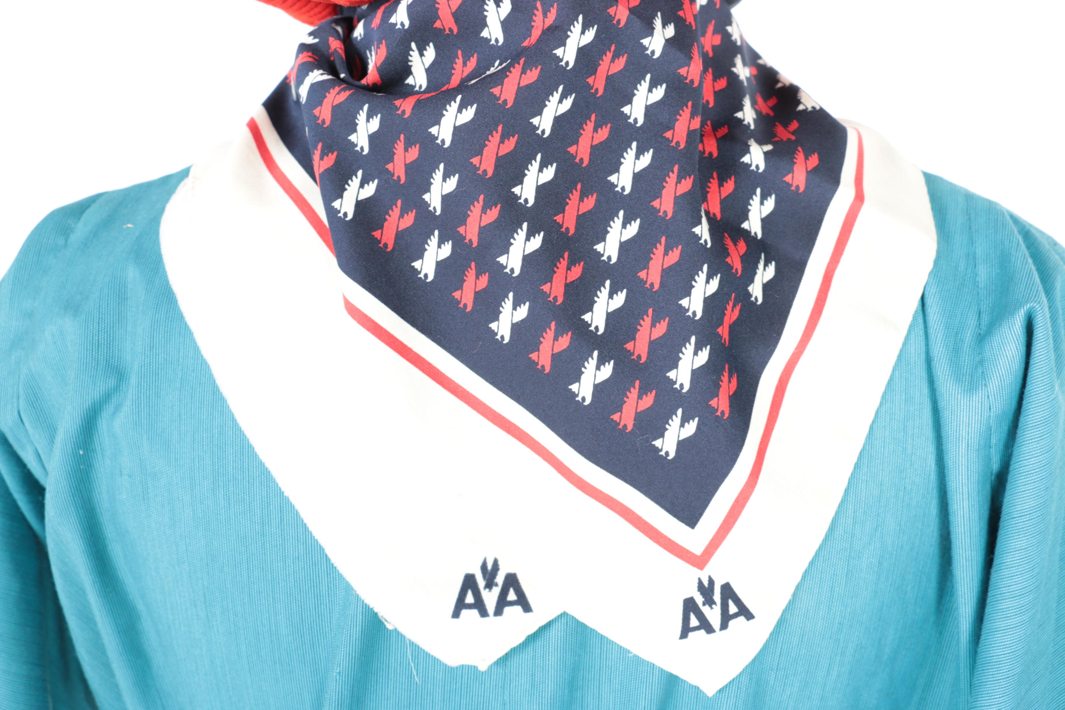 Vintage 1964 American Airlines Stewardess Uniform and Accessories