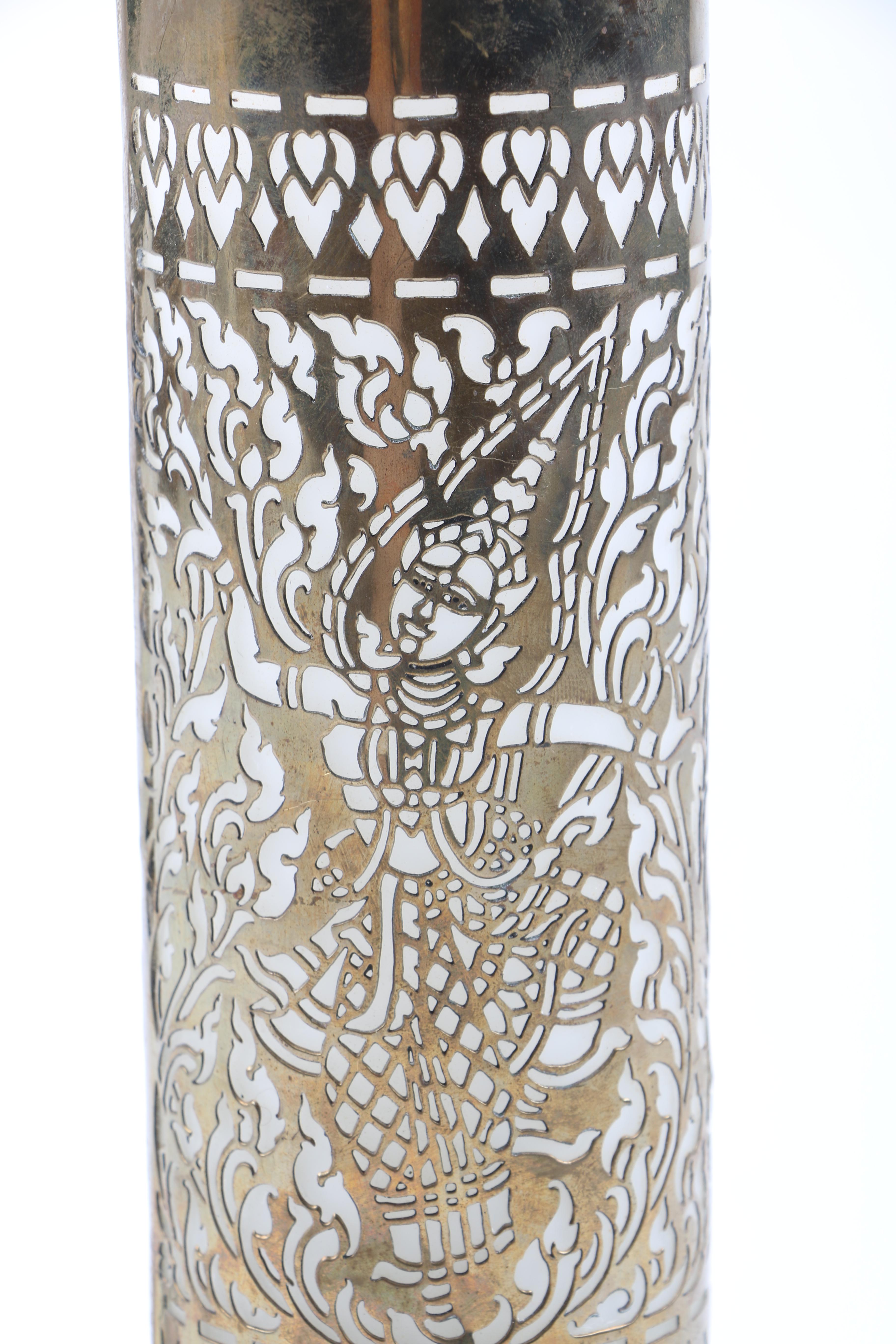 Brass Balinese Style Accent Lamps