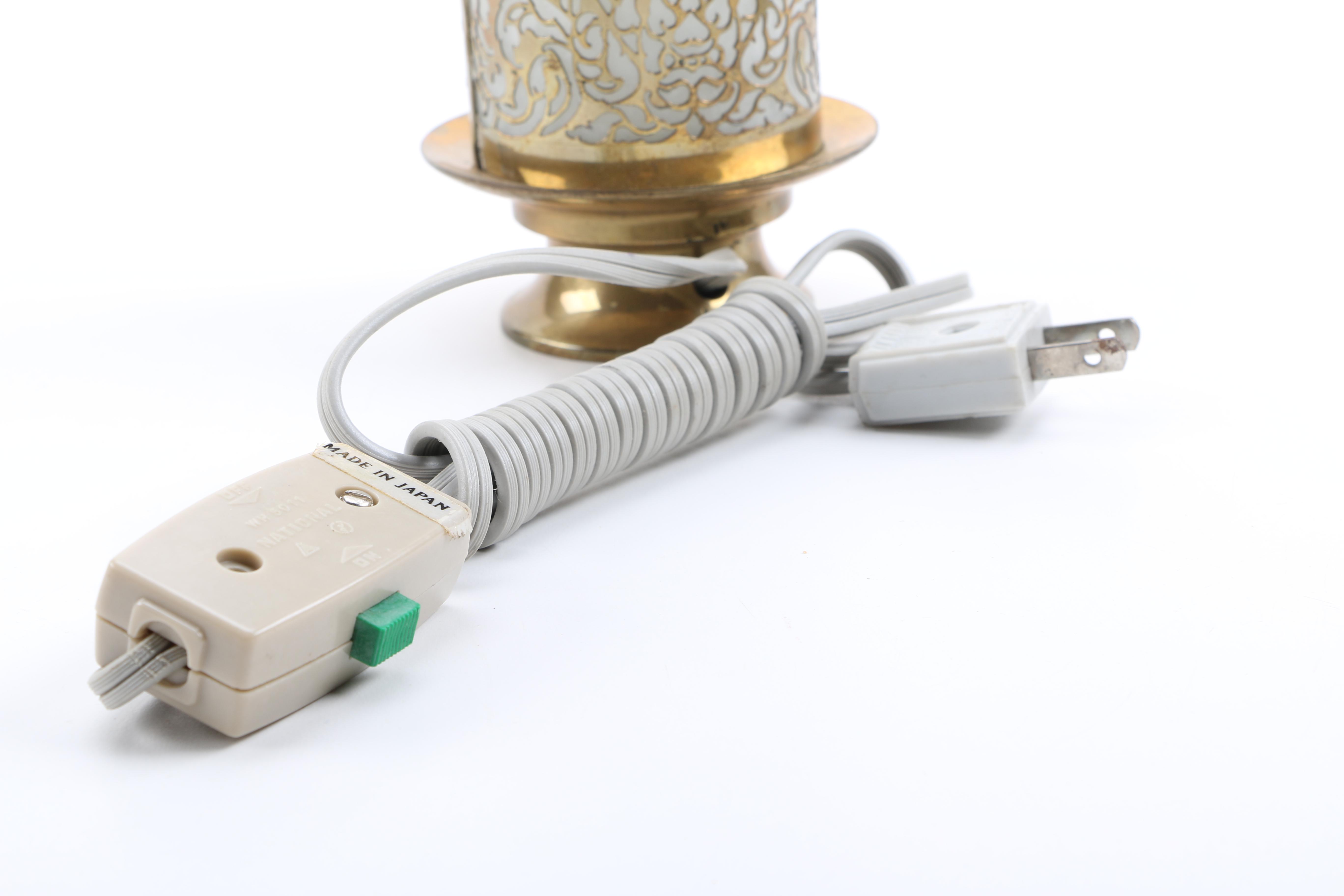 Brass Balinese Style Accent Lamps