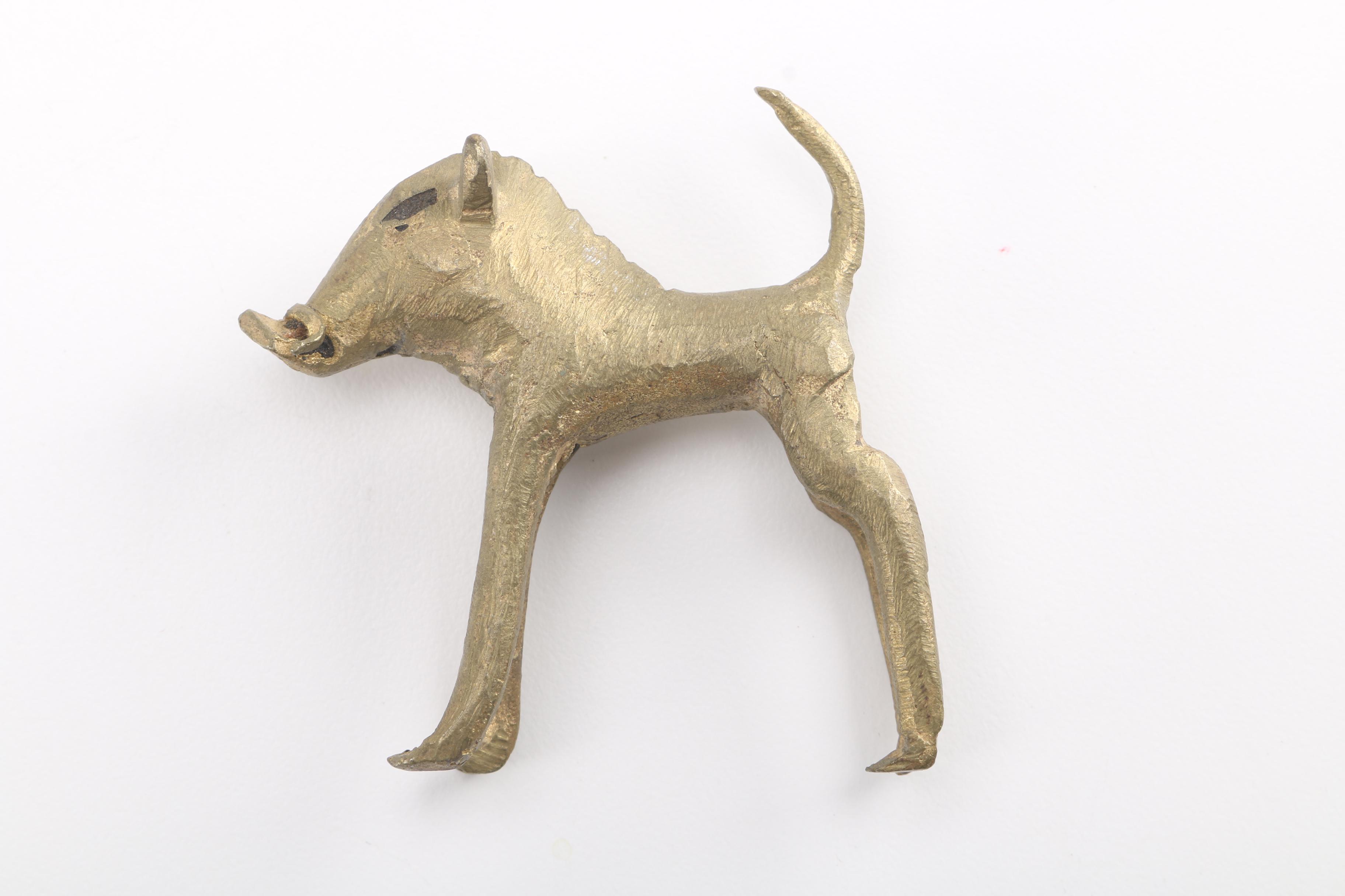 Primitive Style Brass Figurines