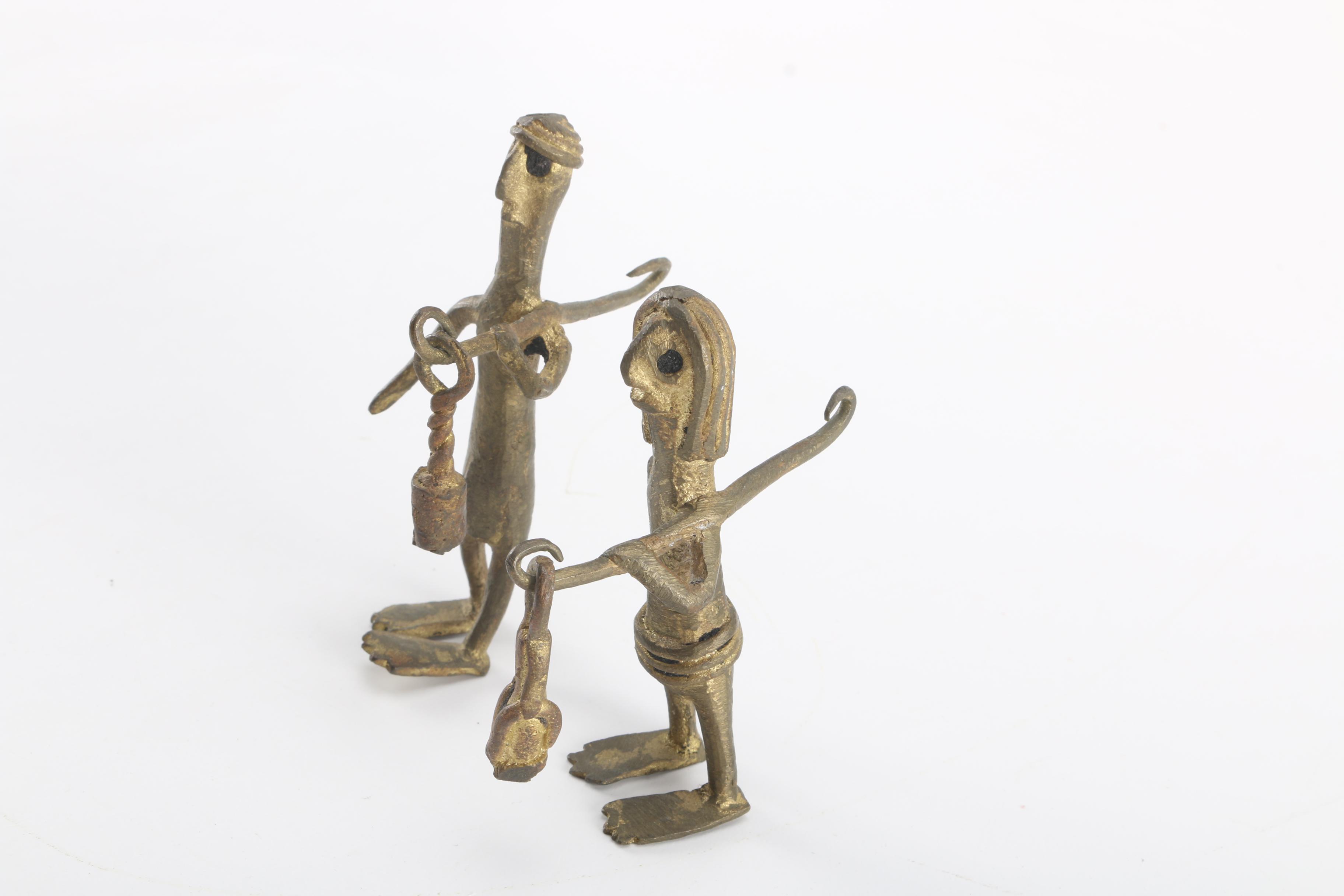 Primitive Style Brass Figurines
