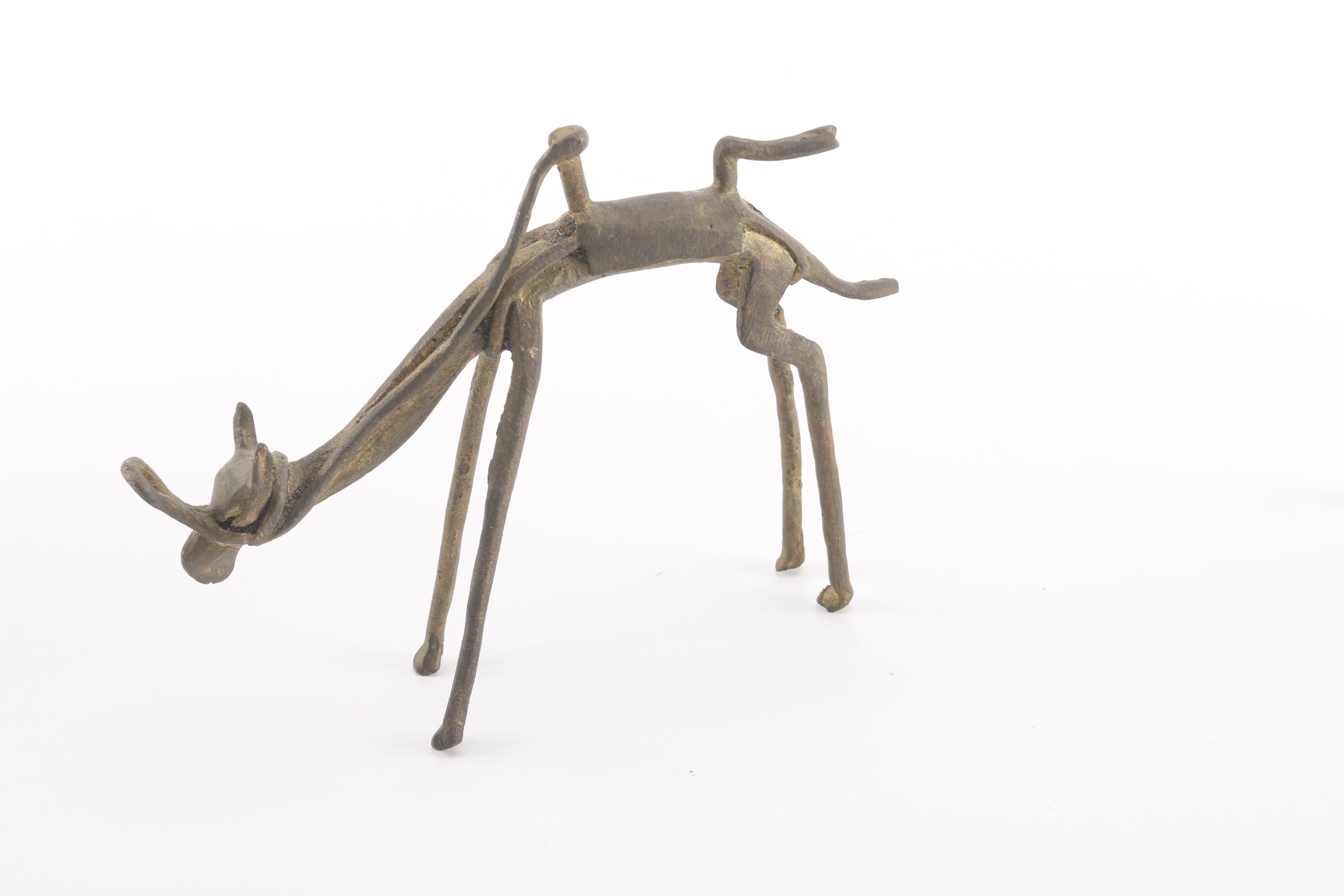 Primitive Style Brass Figurines