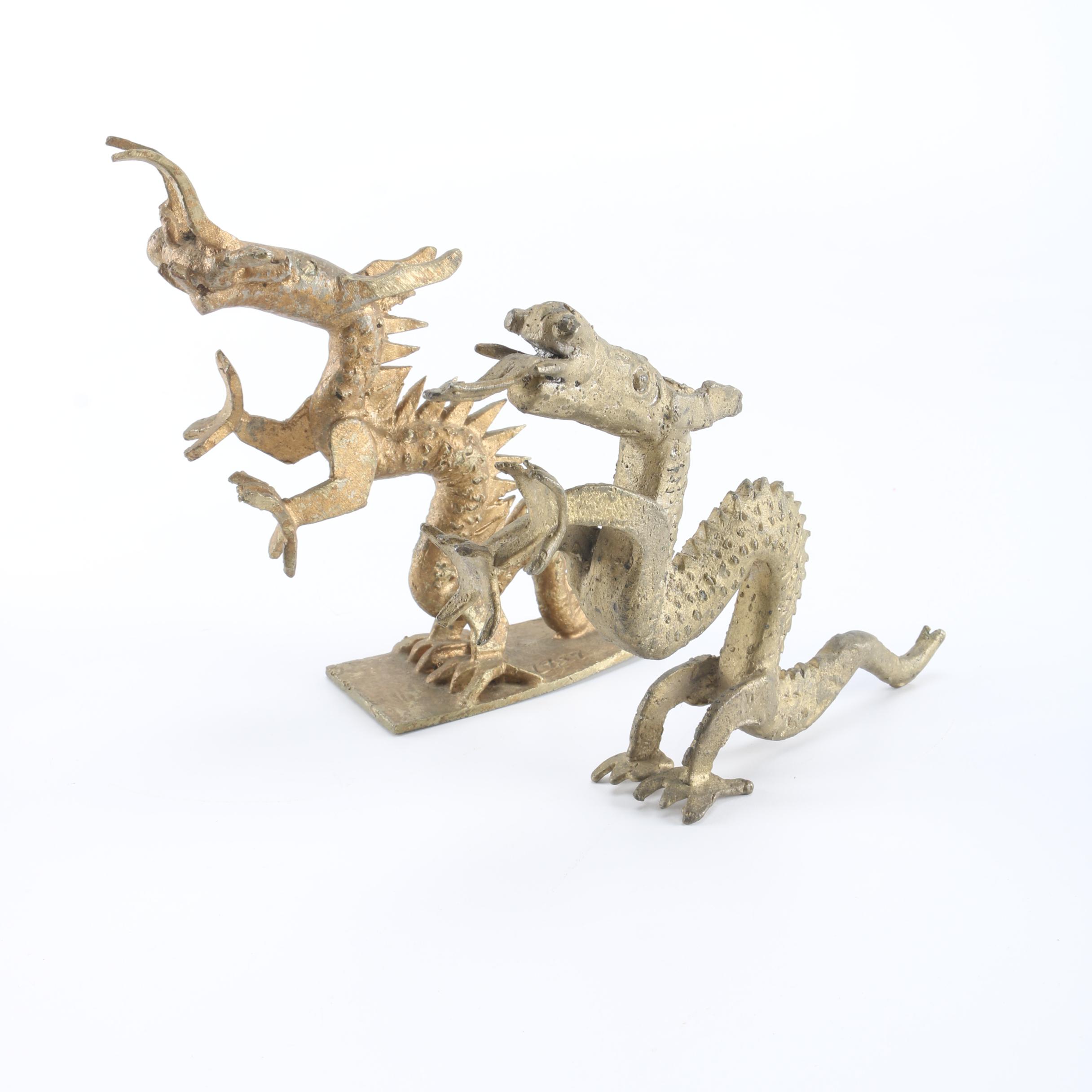 Brass Dragon Figurines
