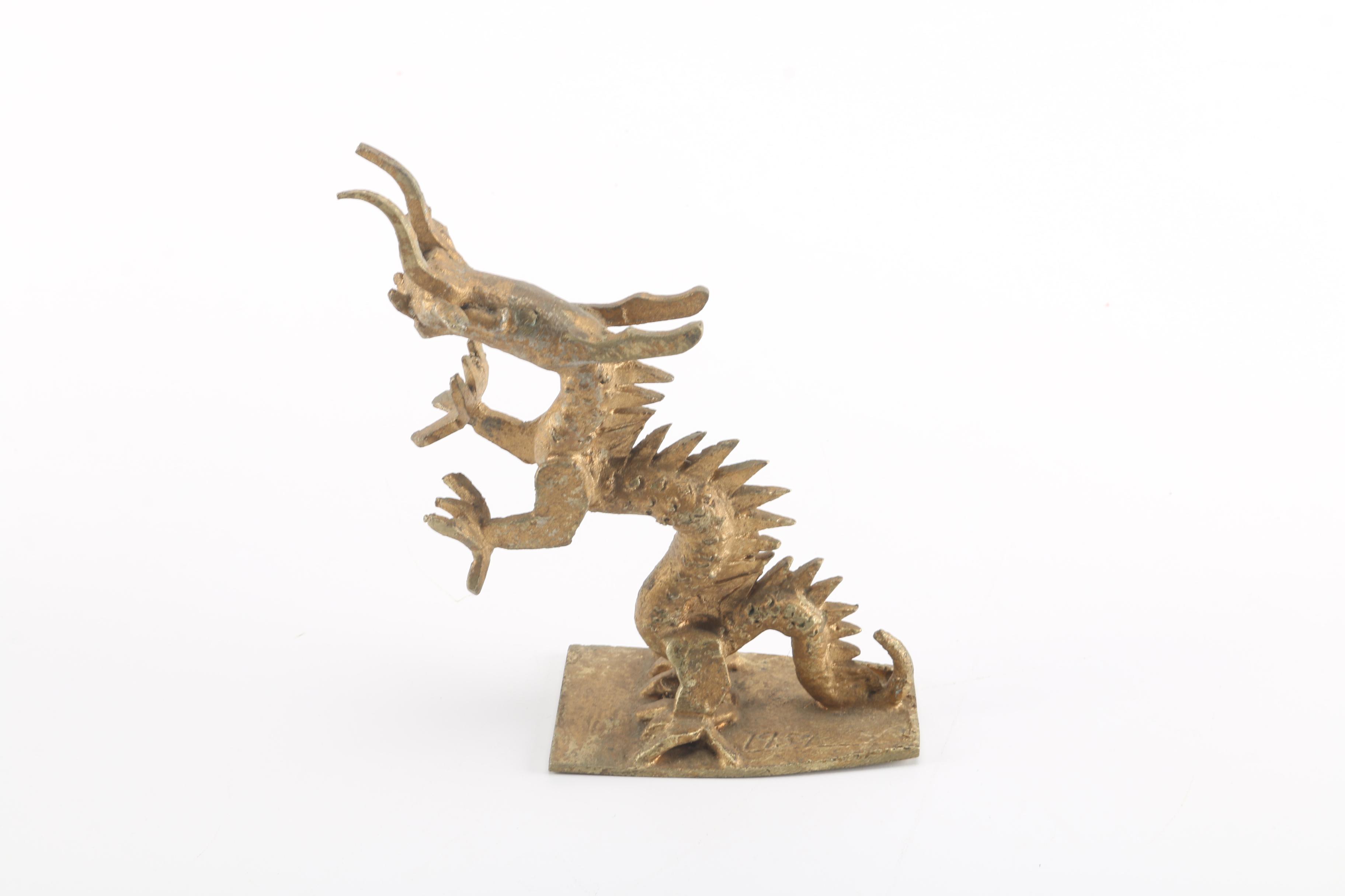 Brass Dragon Figurines