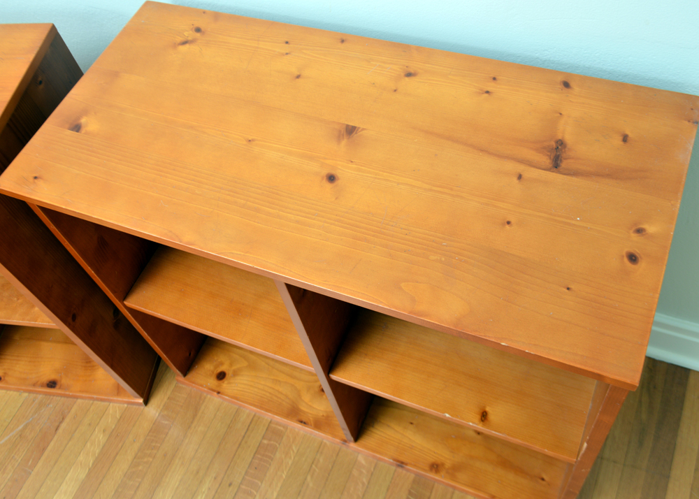 Pine Square Shelving Units