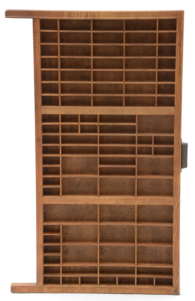 Antique Hamilton Mfg. Co. Printer's Drawer