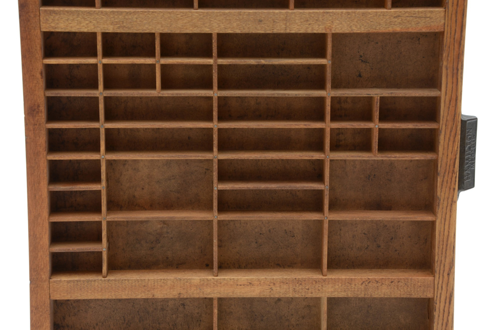 Antique Hamilton Mfg. Co. Printer's Drawer