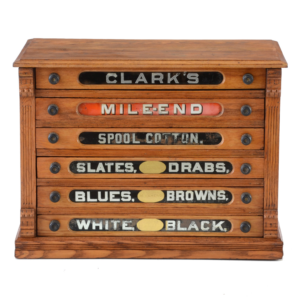 Antique General Store Spool Cabinet