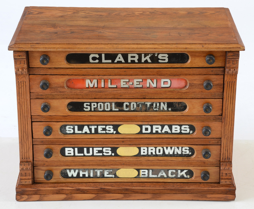 Antique General Store Spool Cabinet