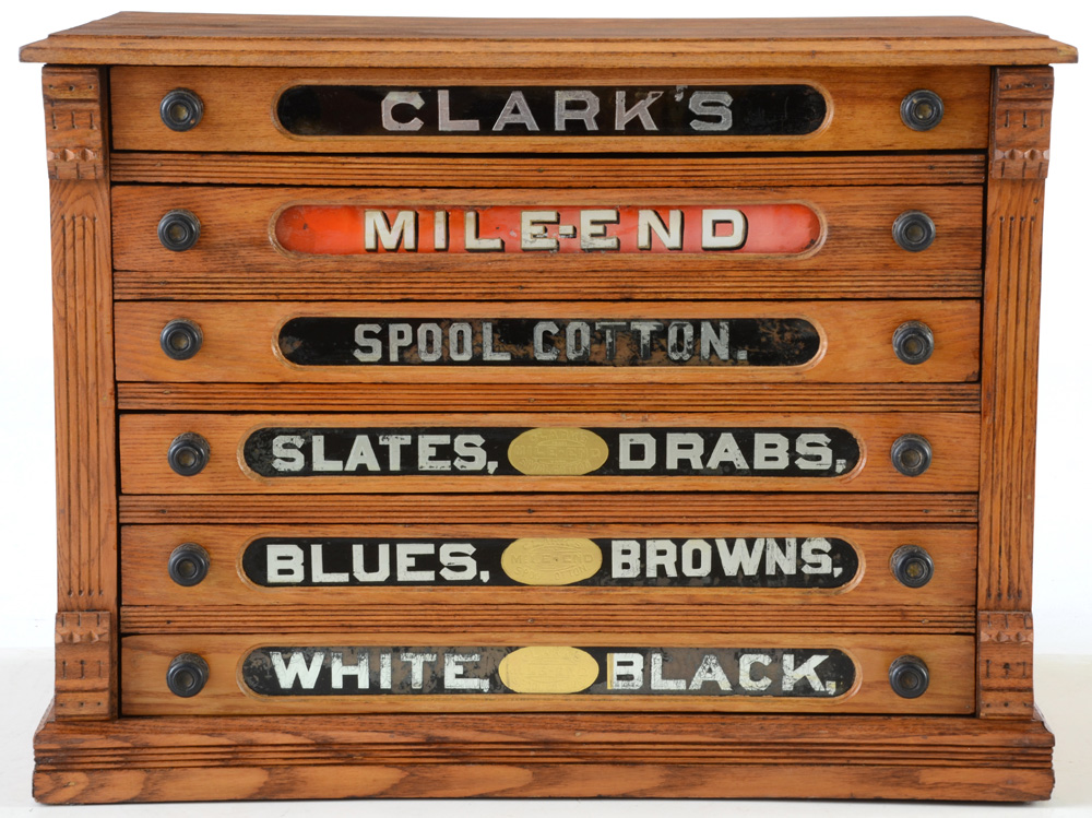 Antique General Store Spool Cabinet