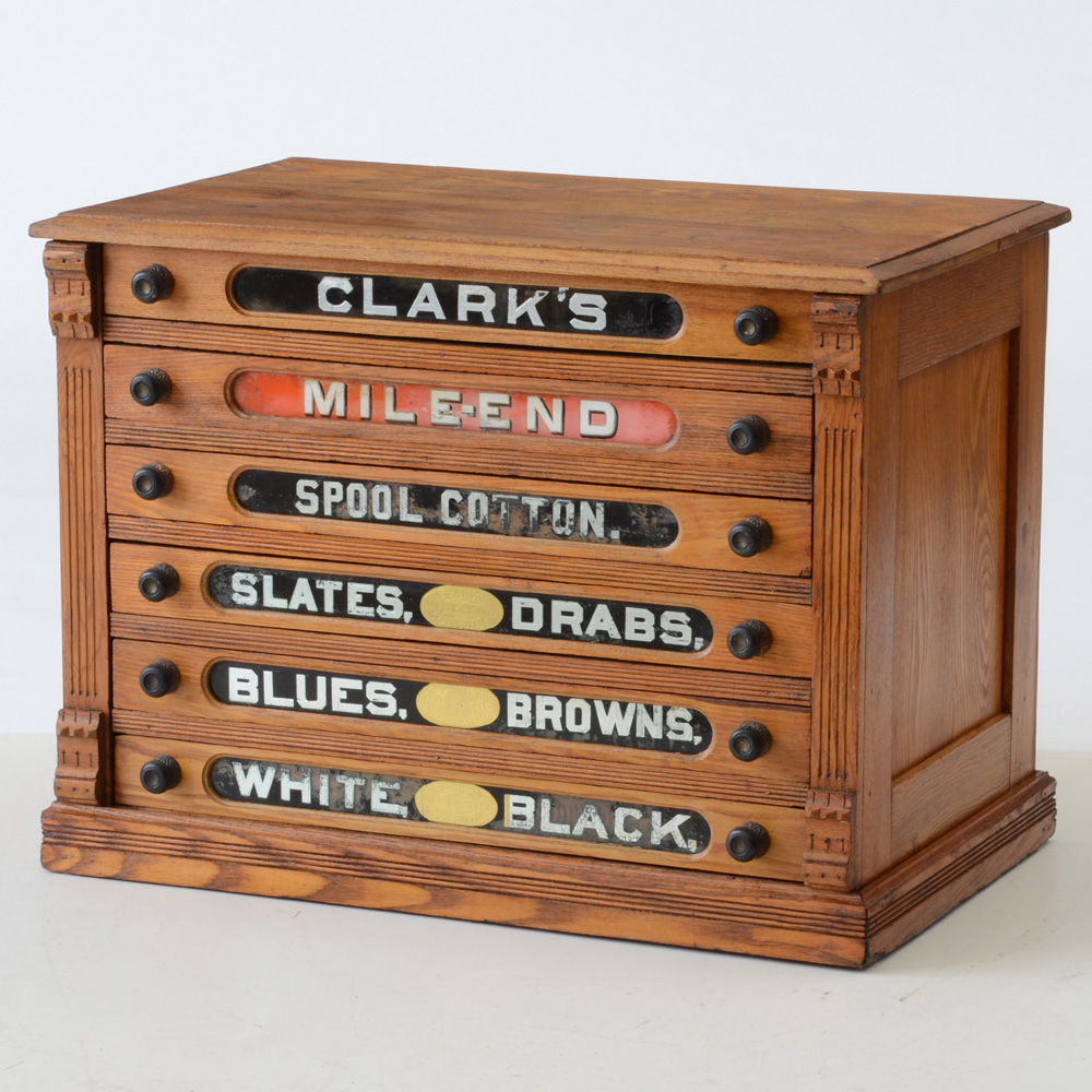Antique General Store Spool Cabinet
