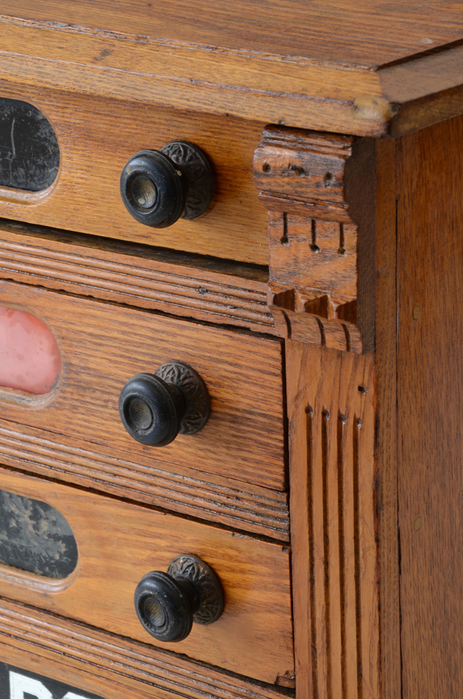 Antique General Store Spool Cabinet