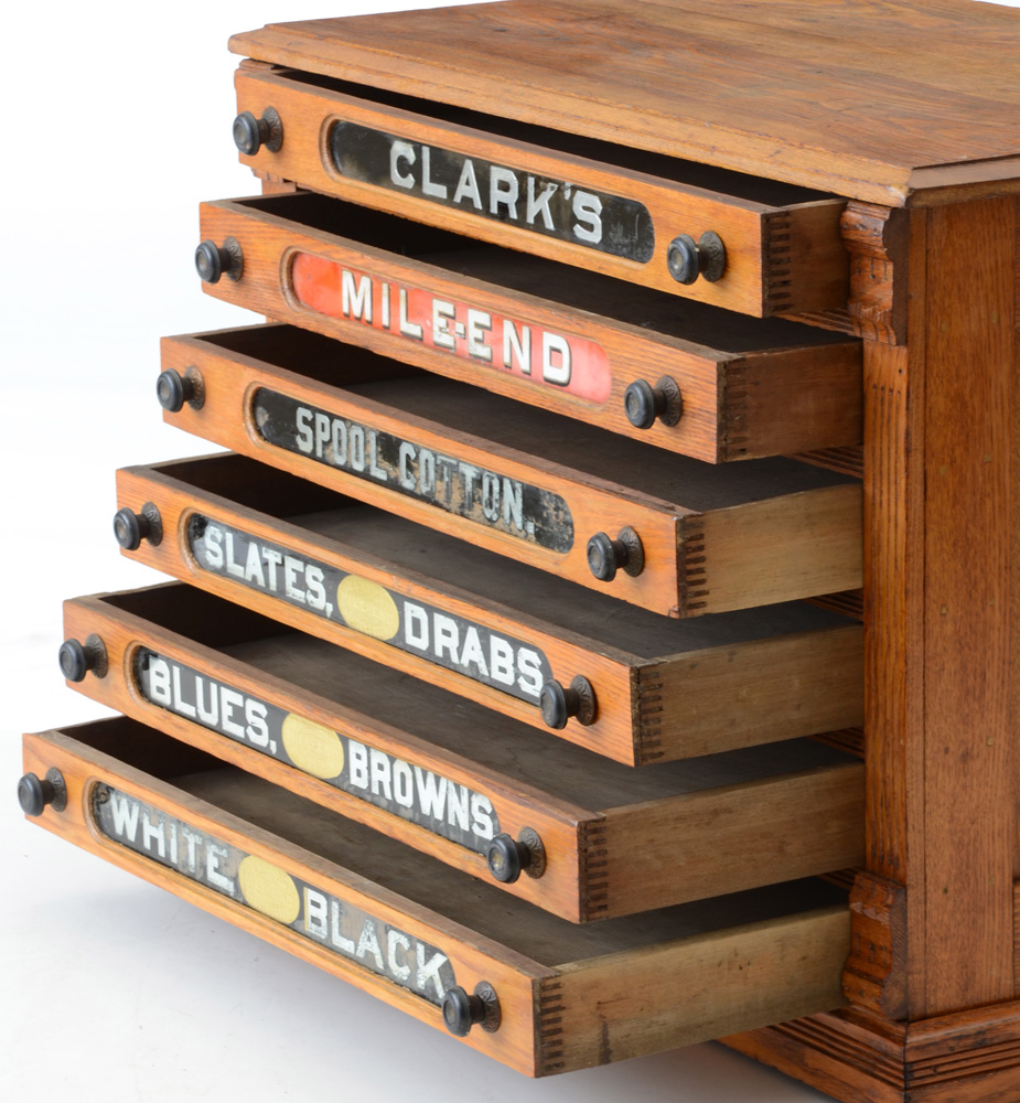 Antique General Store Spool Cabinet