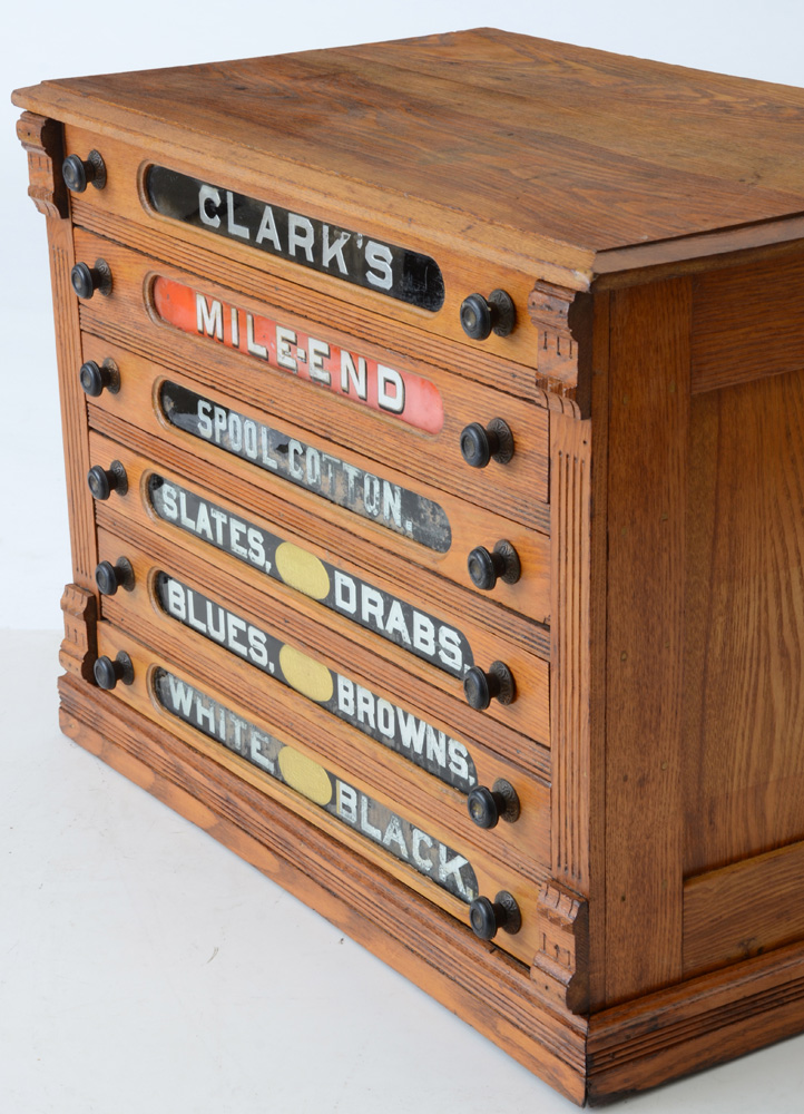Antique General Store Spool Cabinet