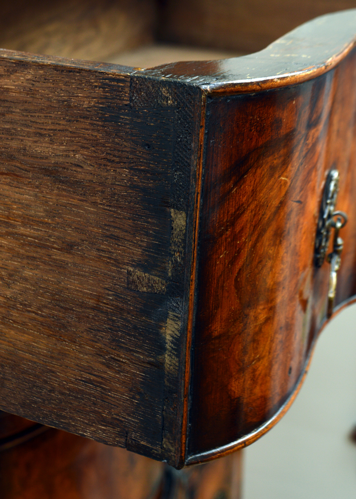 Antique Queen Anne Style Walnut Burl Highboy