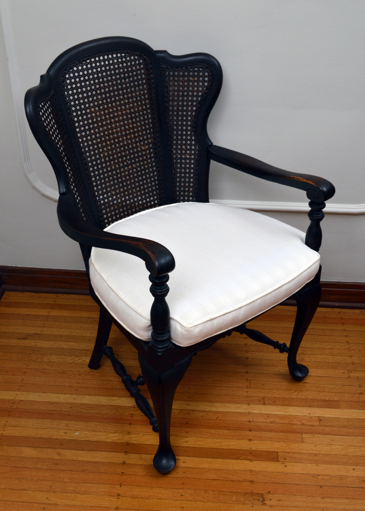 Caned Back Armchair