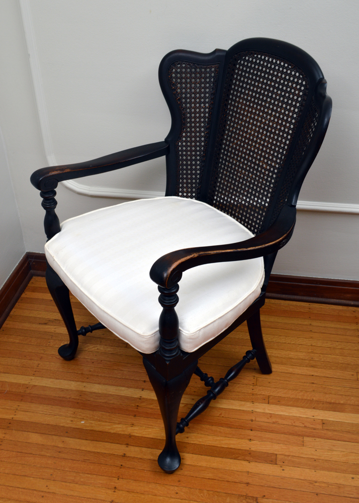 Caned Back Armchair