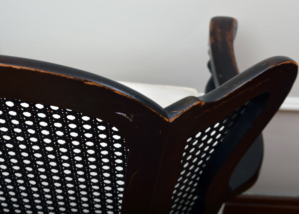 Caned Back Armchair