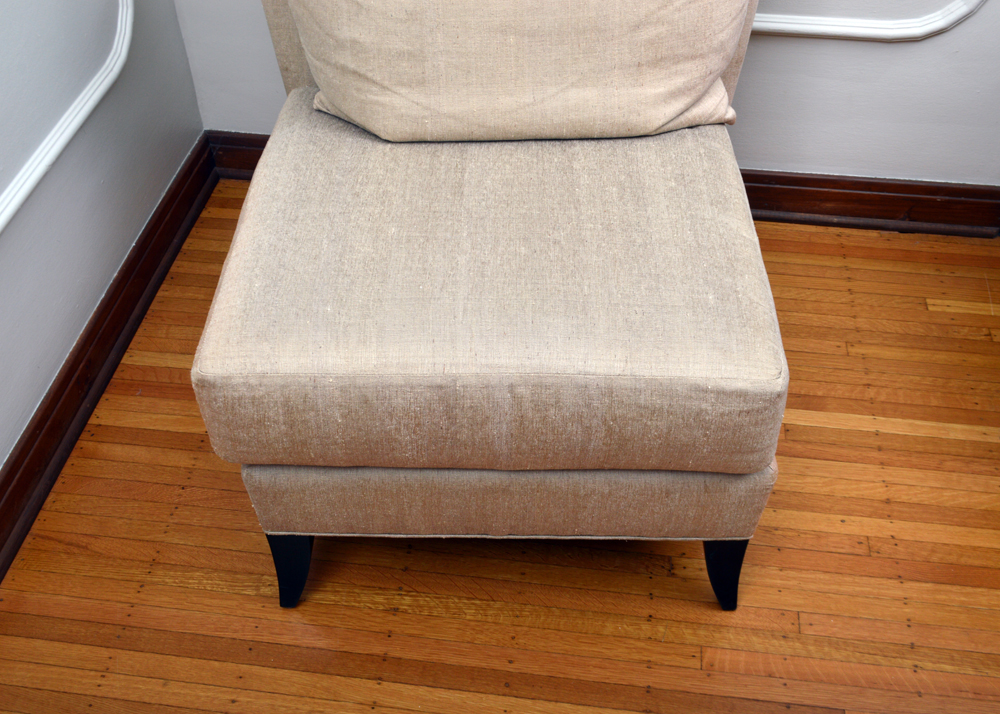 Upholstered Slipper Chair